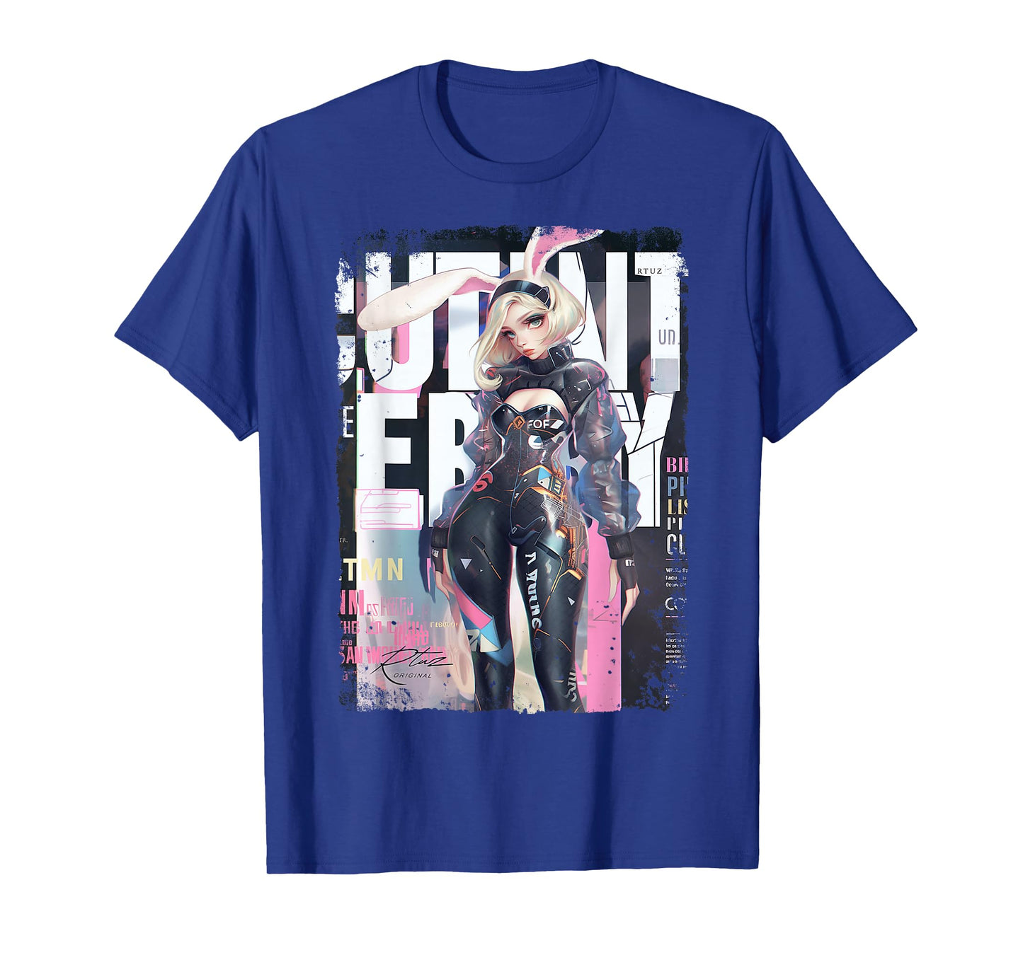 Magazine Cover Vintage Girl Bunny Collage Sexy Model Pin-Up T-Shirt