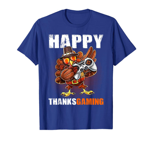 Happy Thanksgaming Gamer Turkey Dabbing Video Game Lover T-Shirt