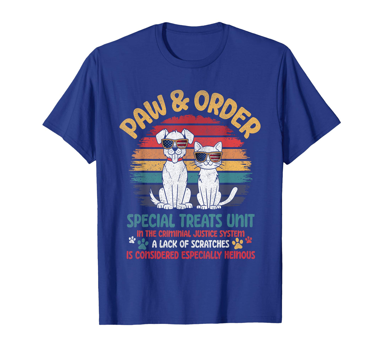 Paw And Order Special Treats Unit Shirt Cute Cat Dog Trainer Men Women Kids T-Shirt