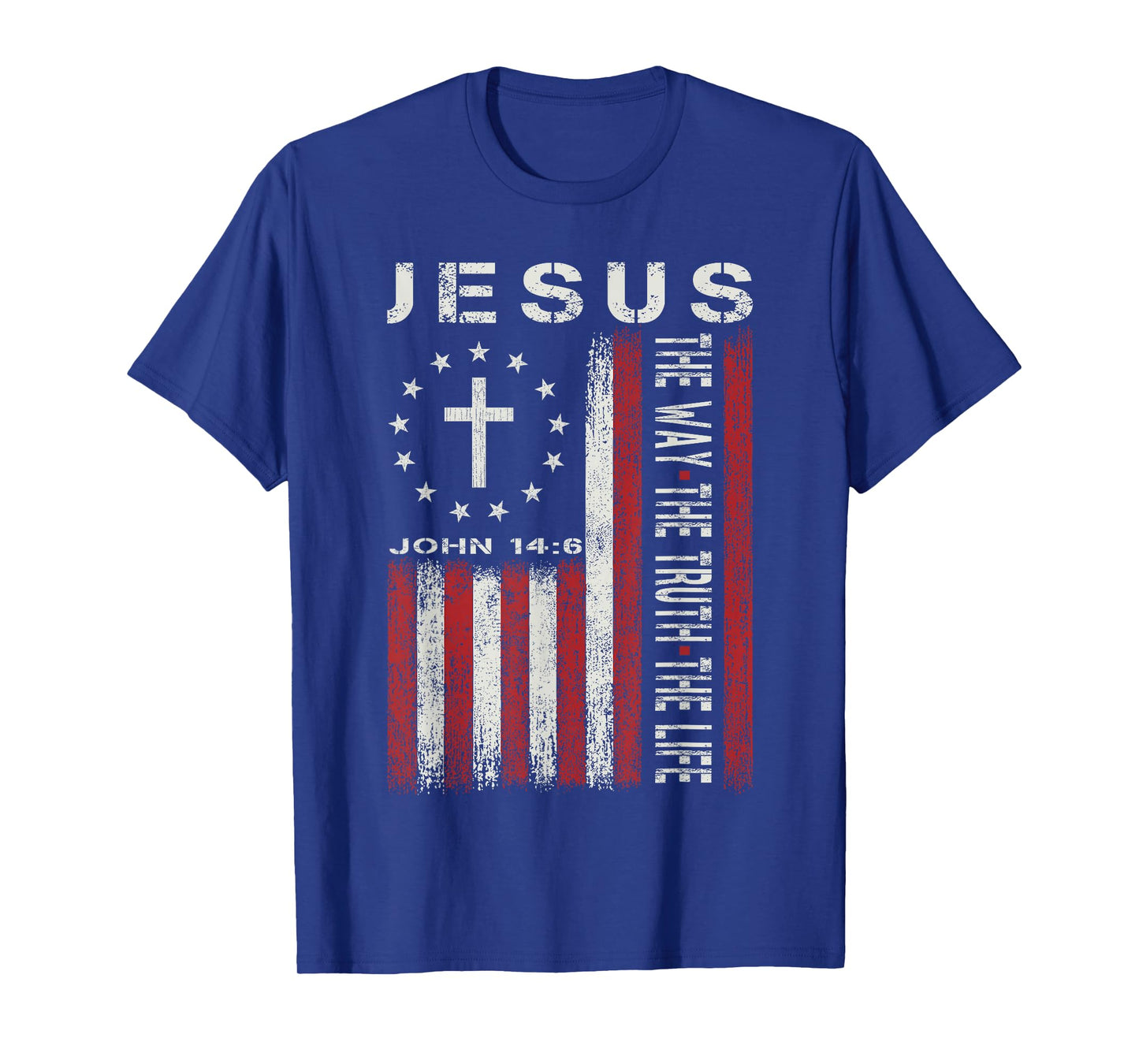 Jesus The Way Truth Life God Christian Bible Faith Religious T-Shirt