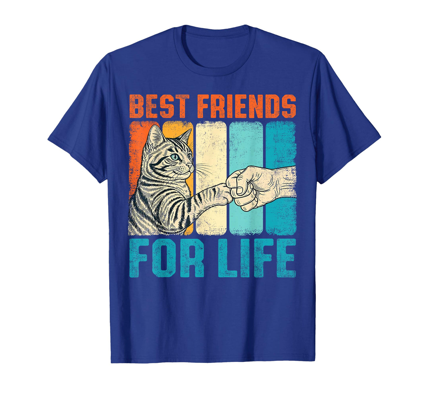 Funny Cat Best Friends for Life Fist Bump T-Shirt