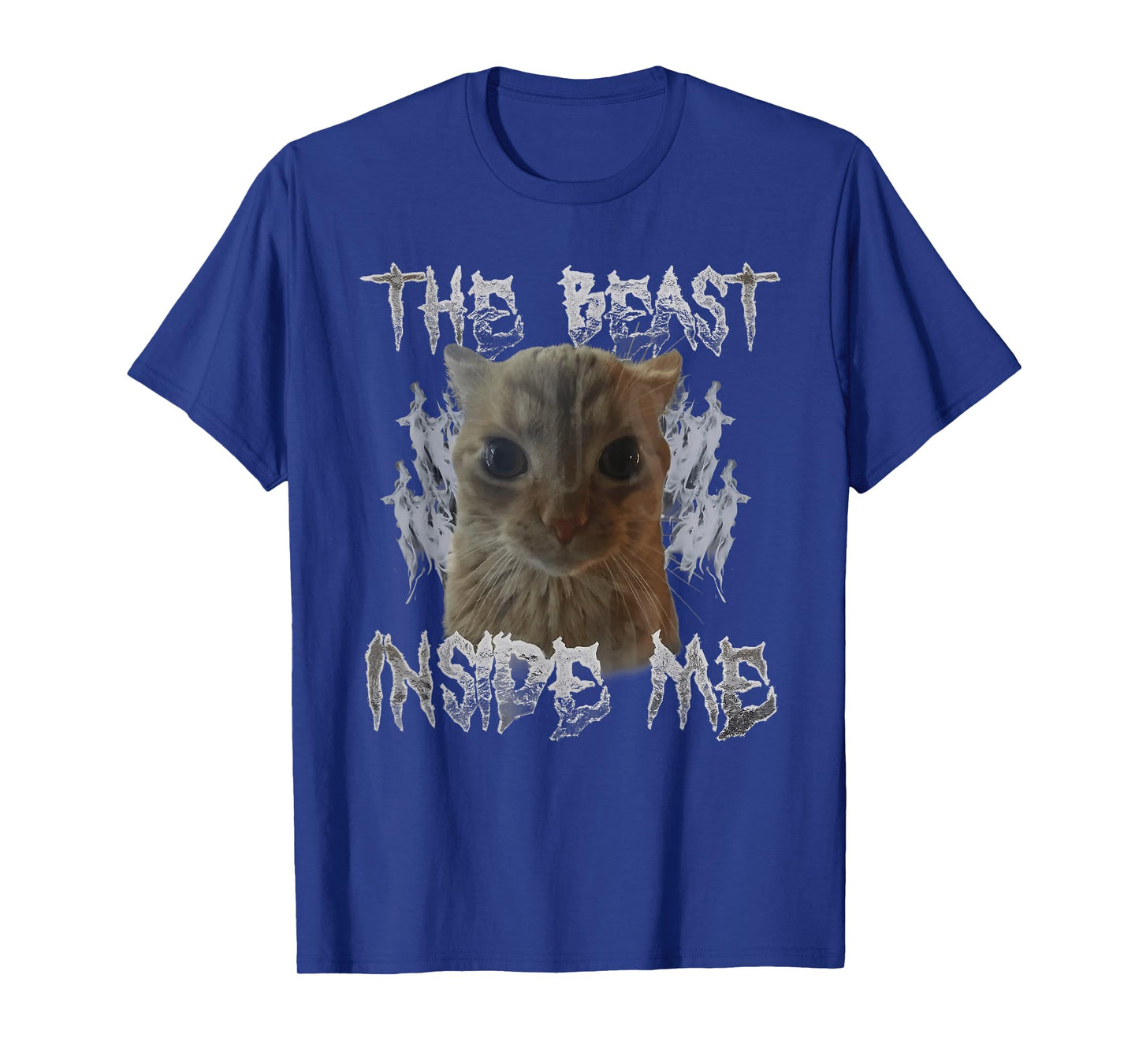 Funny Cat Meme Beast Inside Me Sarcastic Inappropriate T-Shirt