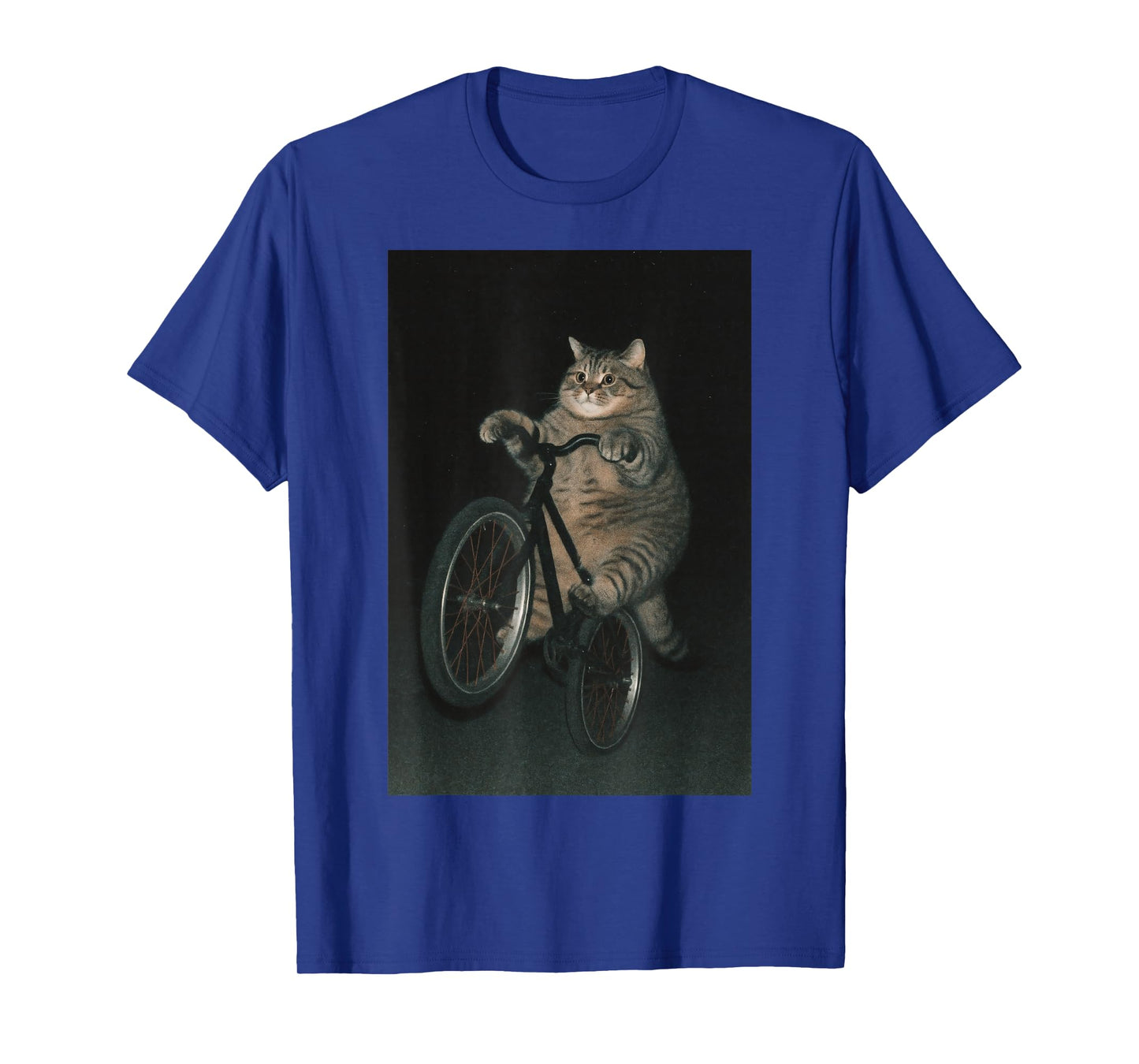 Cat Riding Bike Pet Lover Funny Meme T-Shirt