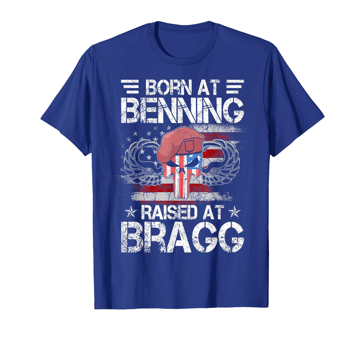 82nd Airborne Division Born At Ft Benning Raised Fort Bragg T-Shirt