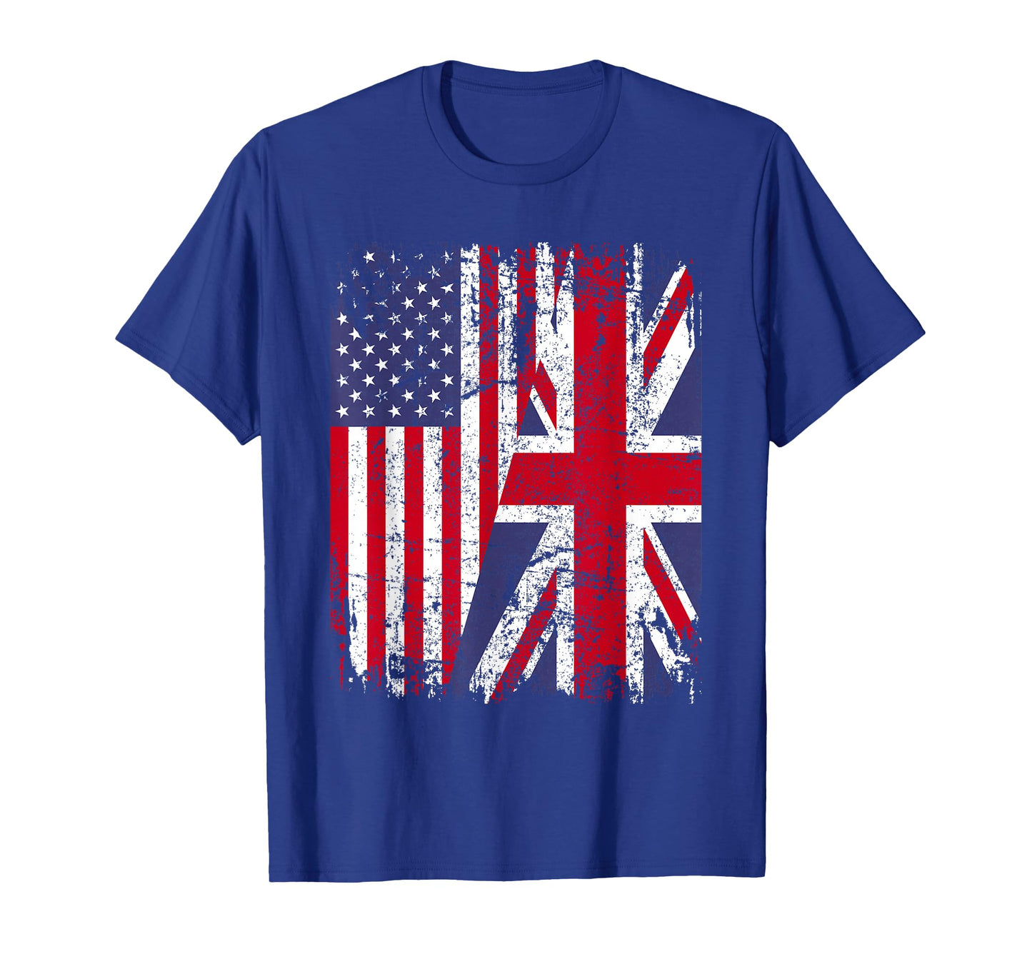BRITISH ROOTS | Half American Flag | BRITAIN UK T-Shirt