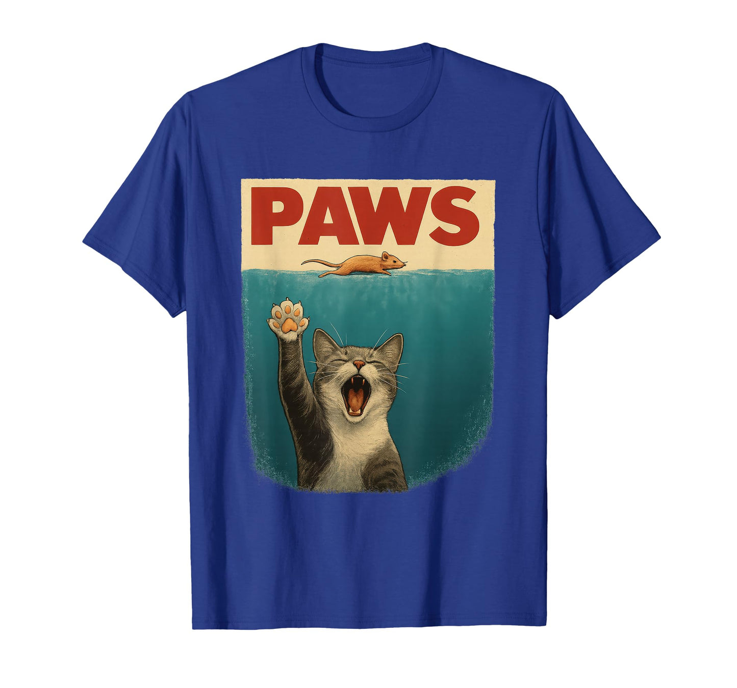 Funny Cat & Mouse Parody Retro Art – Paws T-Shirt