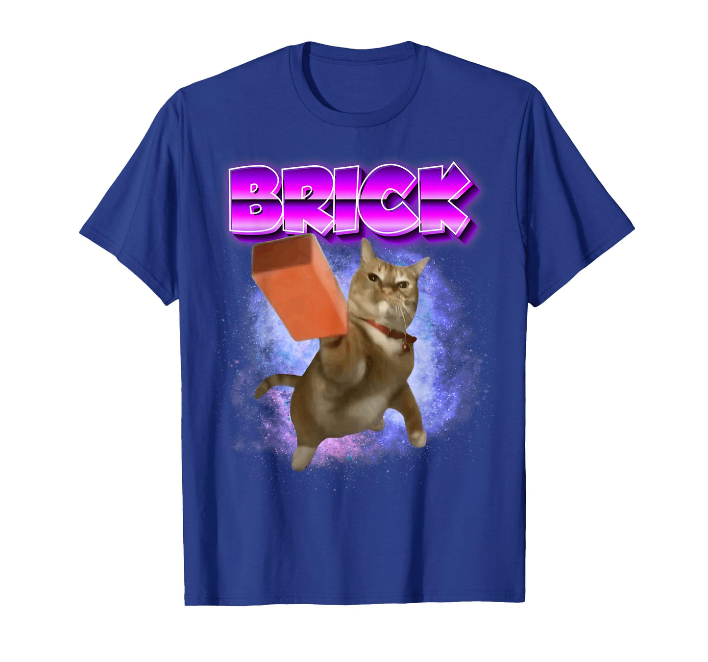 Funny Cat Throwing Brick Brainrot Memes Oddly Specific Memes T-Shirt