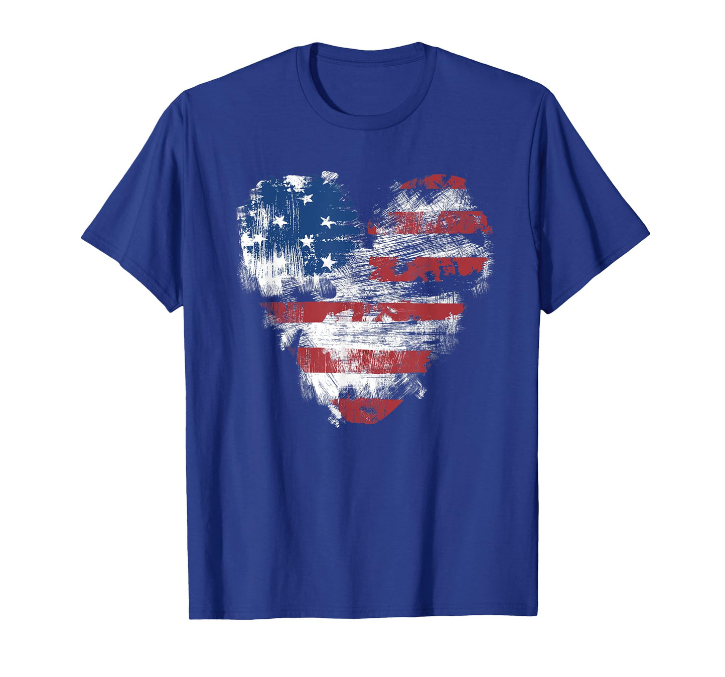 American Flag Heart T-Shirt T-Shirt