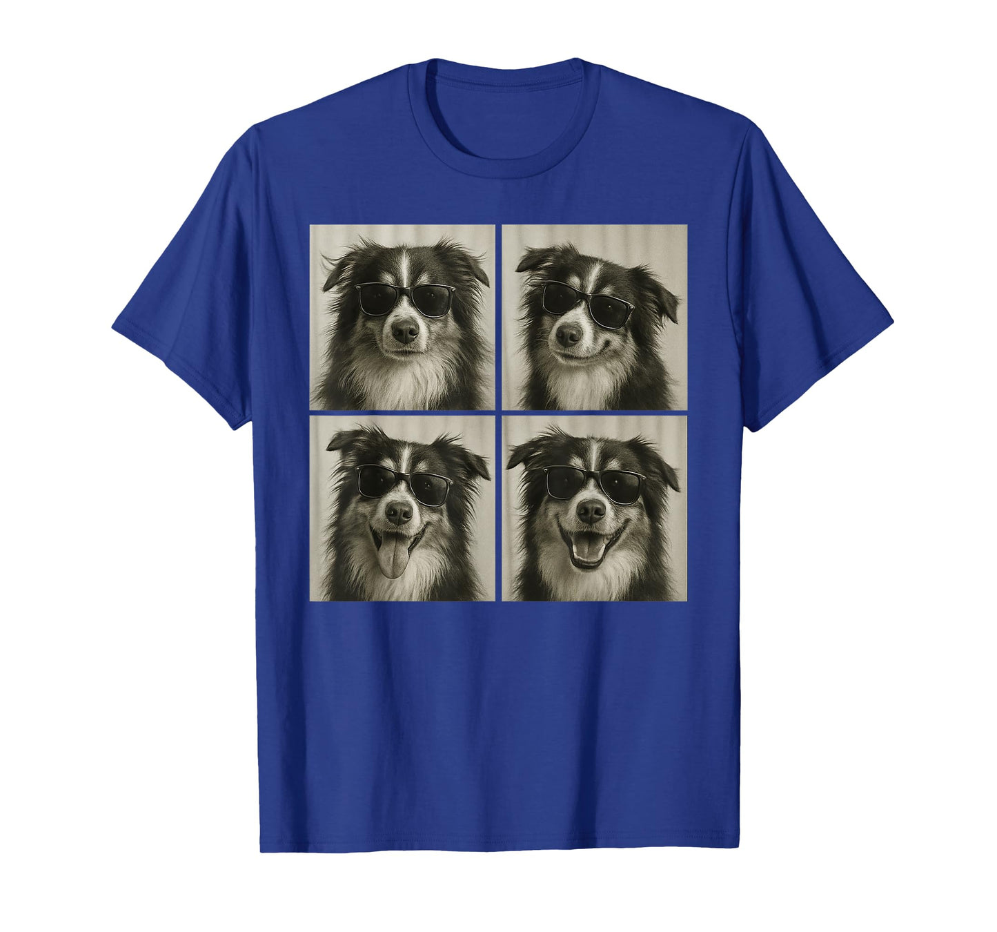 Funny Australian Shepherd Lover Cute Aussie Dog Photo Booth T-Shirt for Men Women Kids