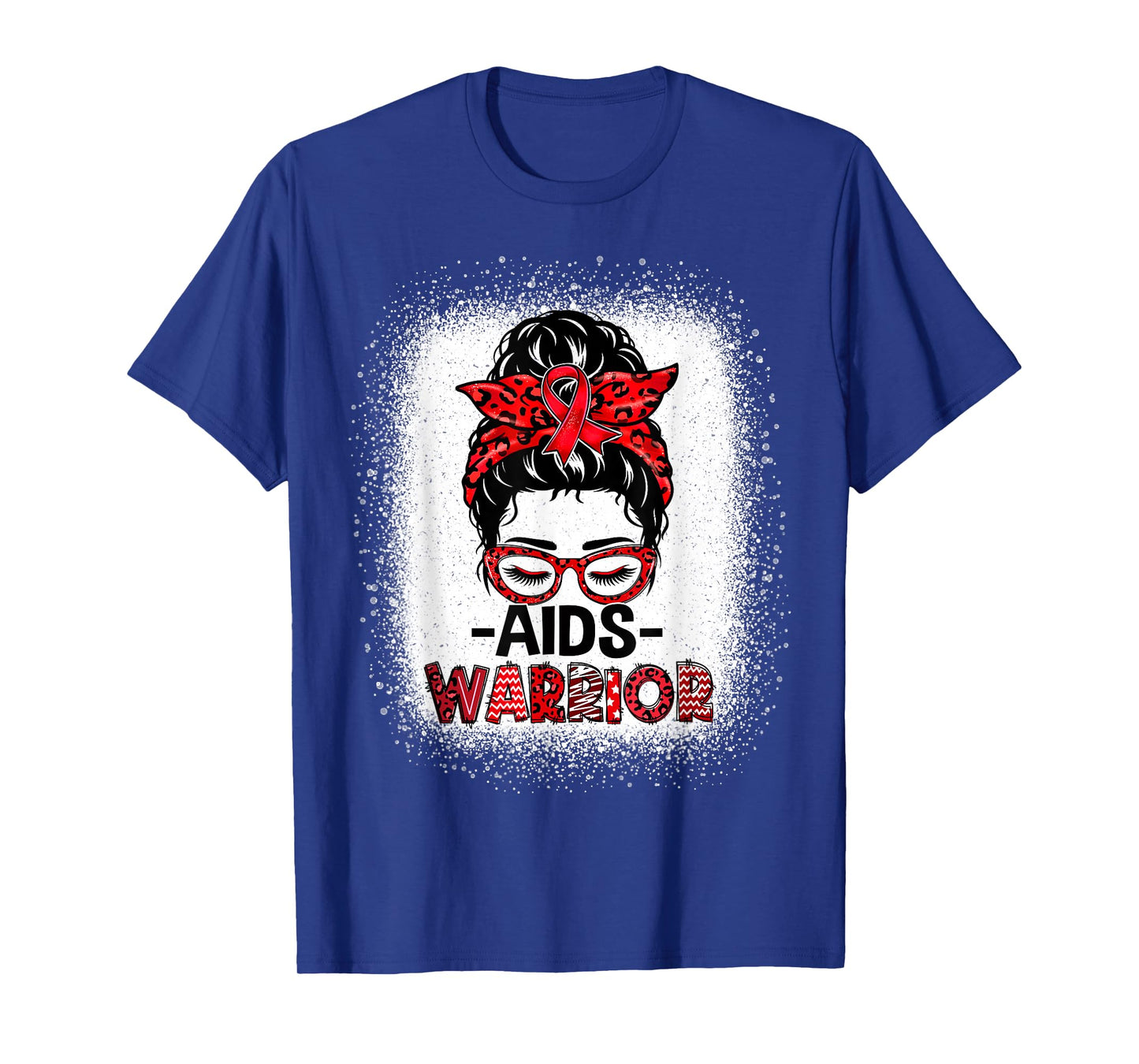 Aids Warrior Red Ribbon World Aids Day Hiv Aids Awareness T-Shirt