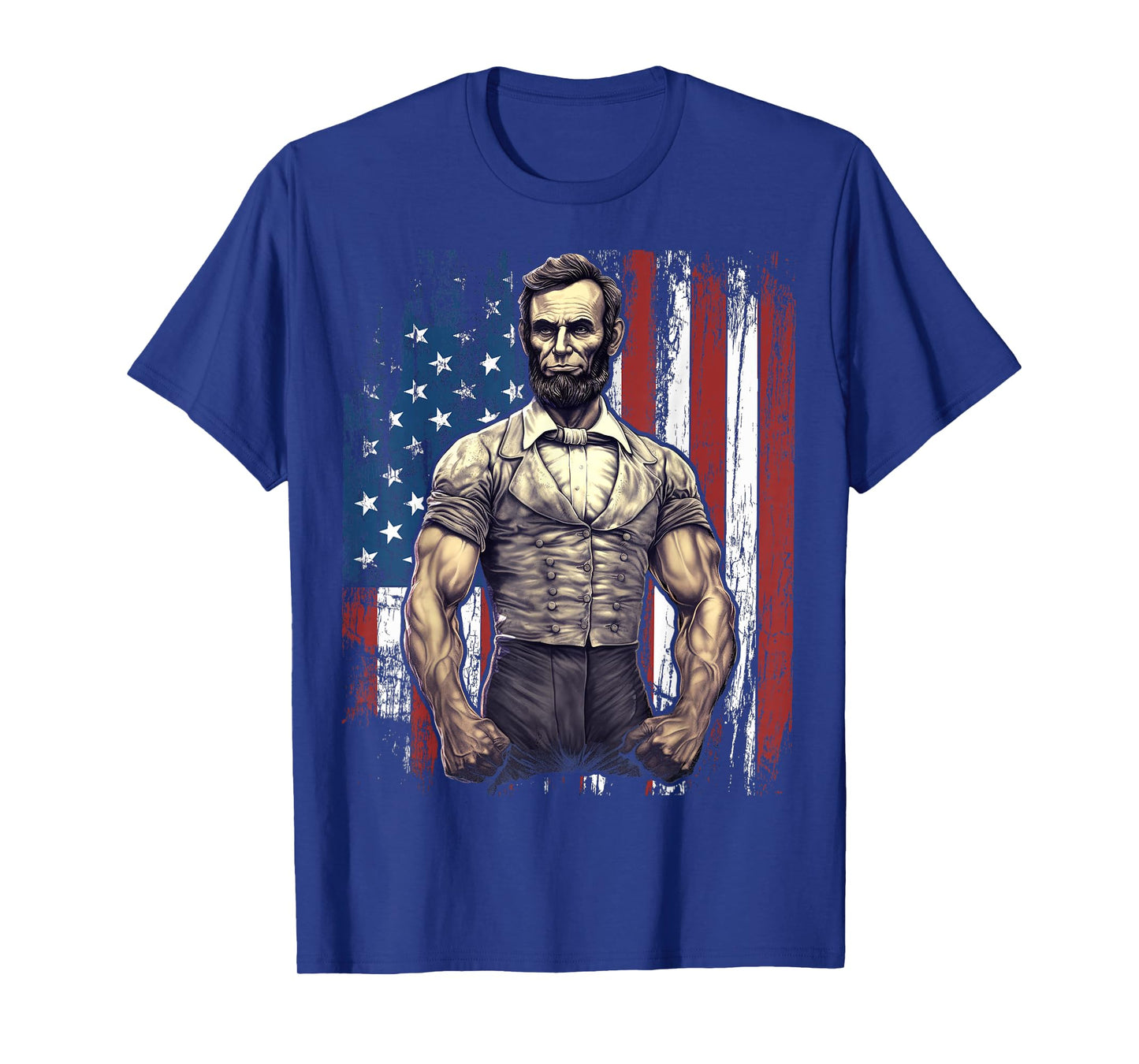 4th of July Patriotic Funny Abraham Lincoln Graphic July 4th T-Shirt