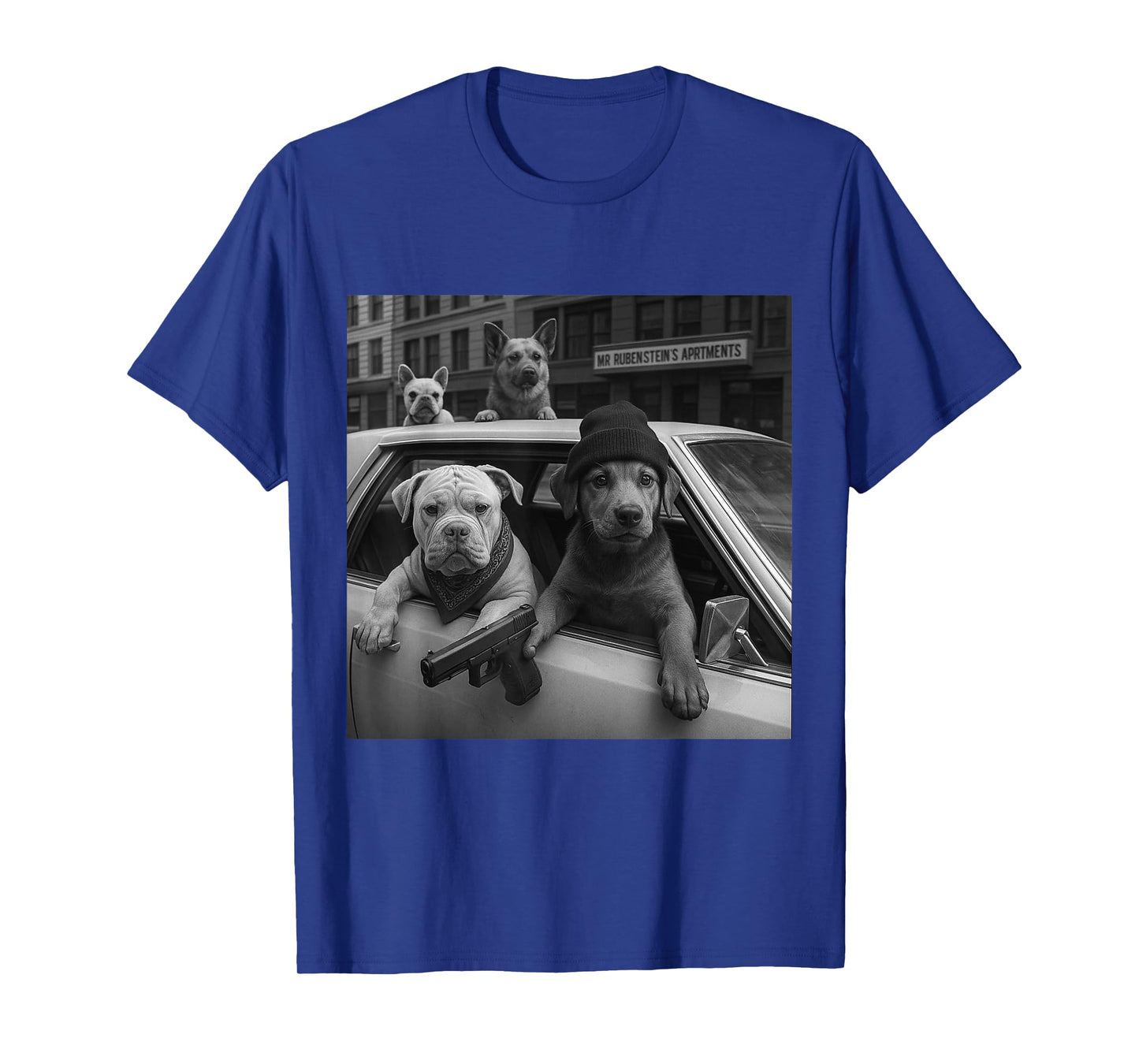 Funny Gangster Dogs Street Graphic Tee Men Women Lover Dog T-Shirt