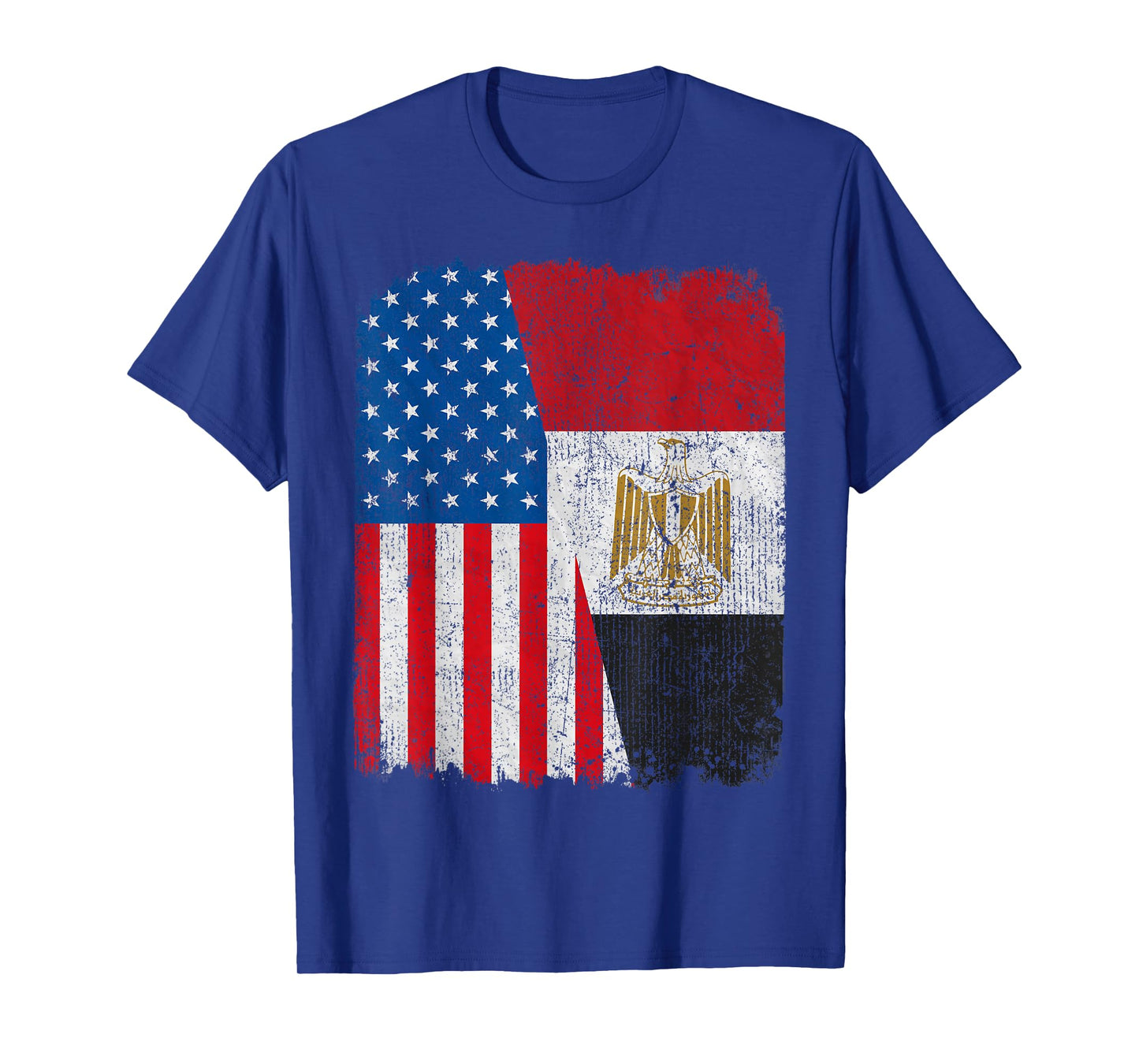 Egyptian American Flag Half USA Egypt Root Proud T-Shirt