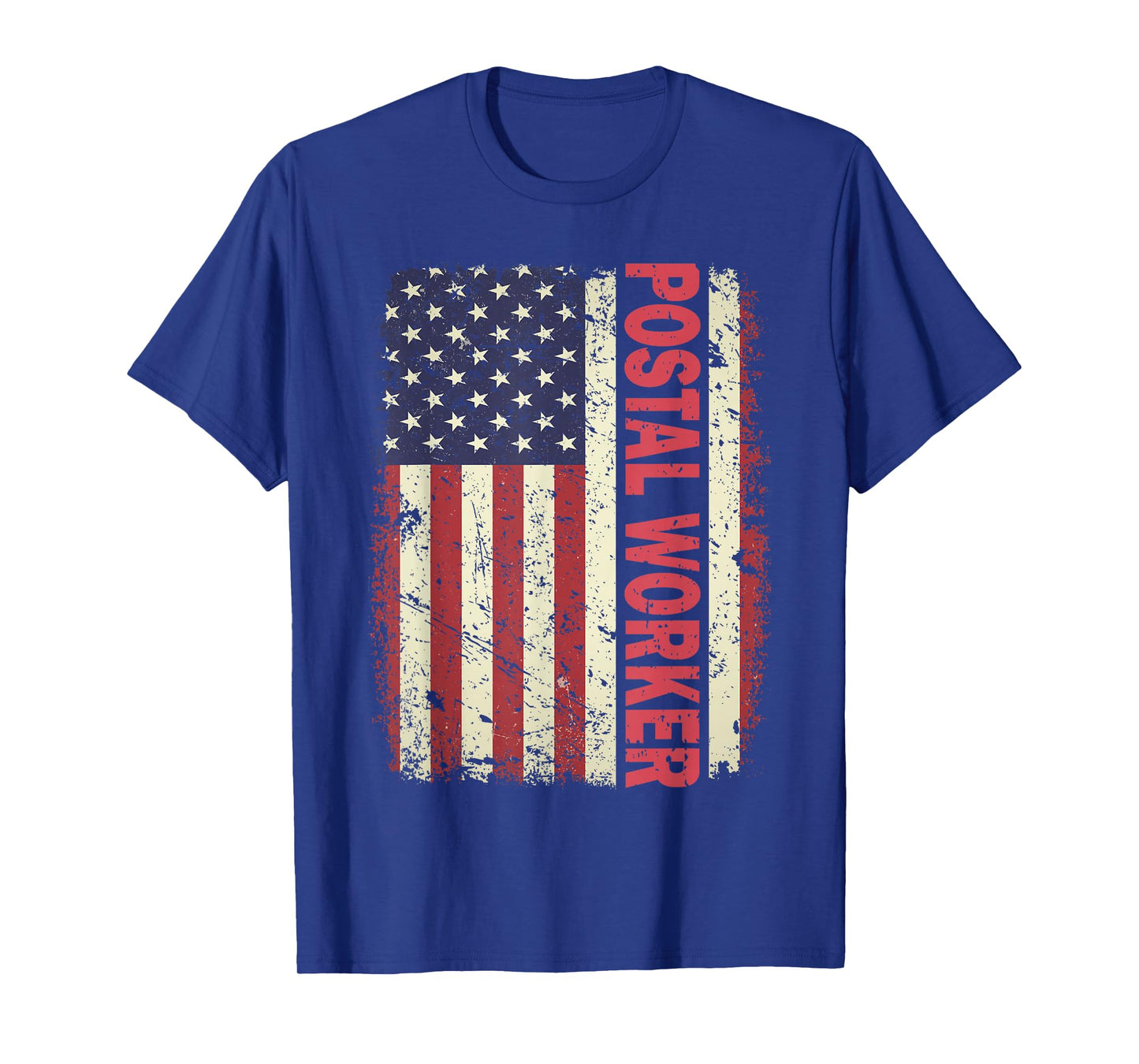 Patriotic Postal Worker Vintage USA American Flag US Postal T-Shirt