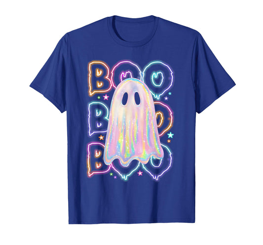 Cute Colorful Boo Ghost Boujee Halloween Costume Kid Toddler T-Shirt