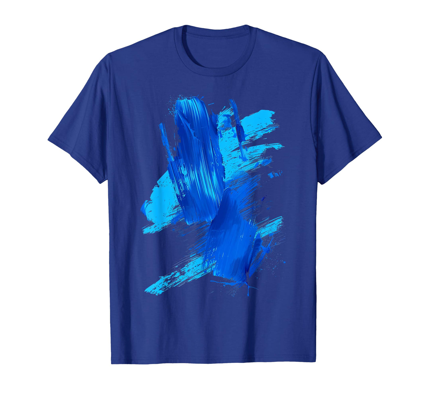 Blue Brushstroke Art T-Shirt