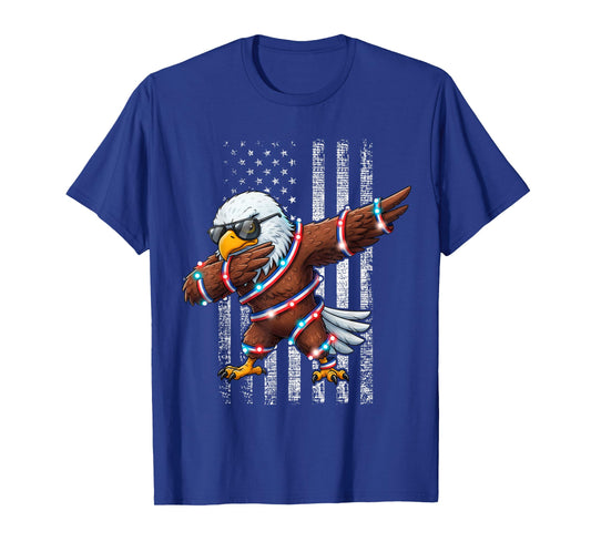 Eagle Dabbing American Flag T-Shirt
