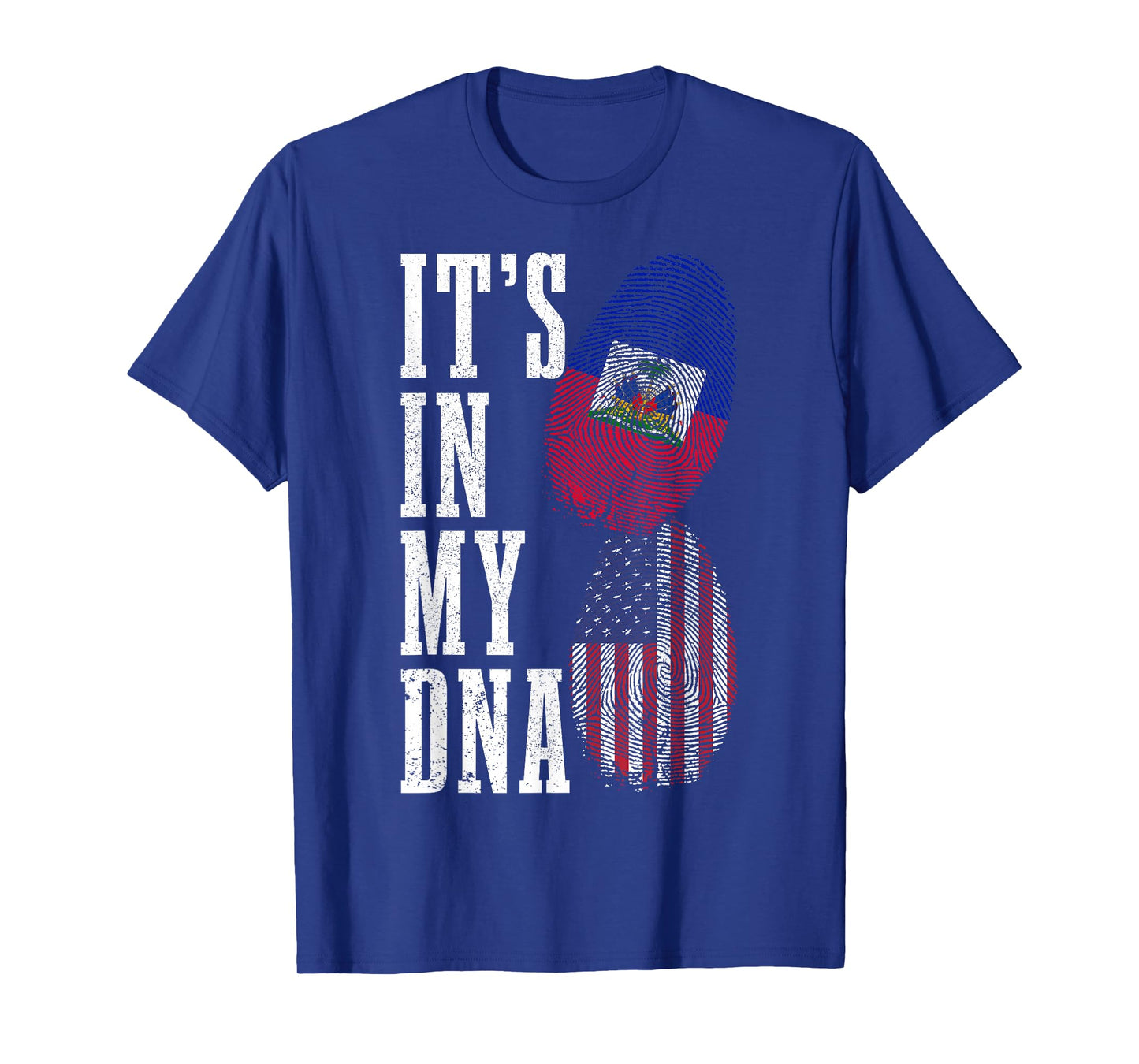 Haiti USA It's in My DNA American Flag Pride Haitian Roots T-Shirt