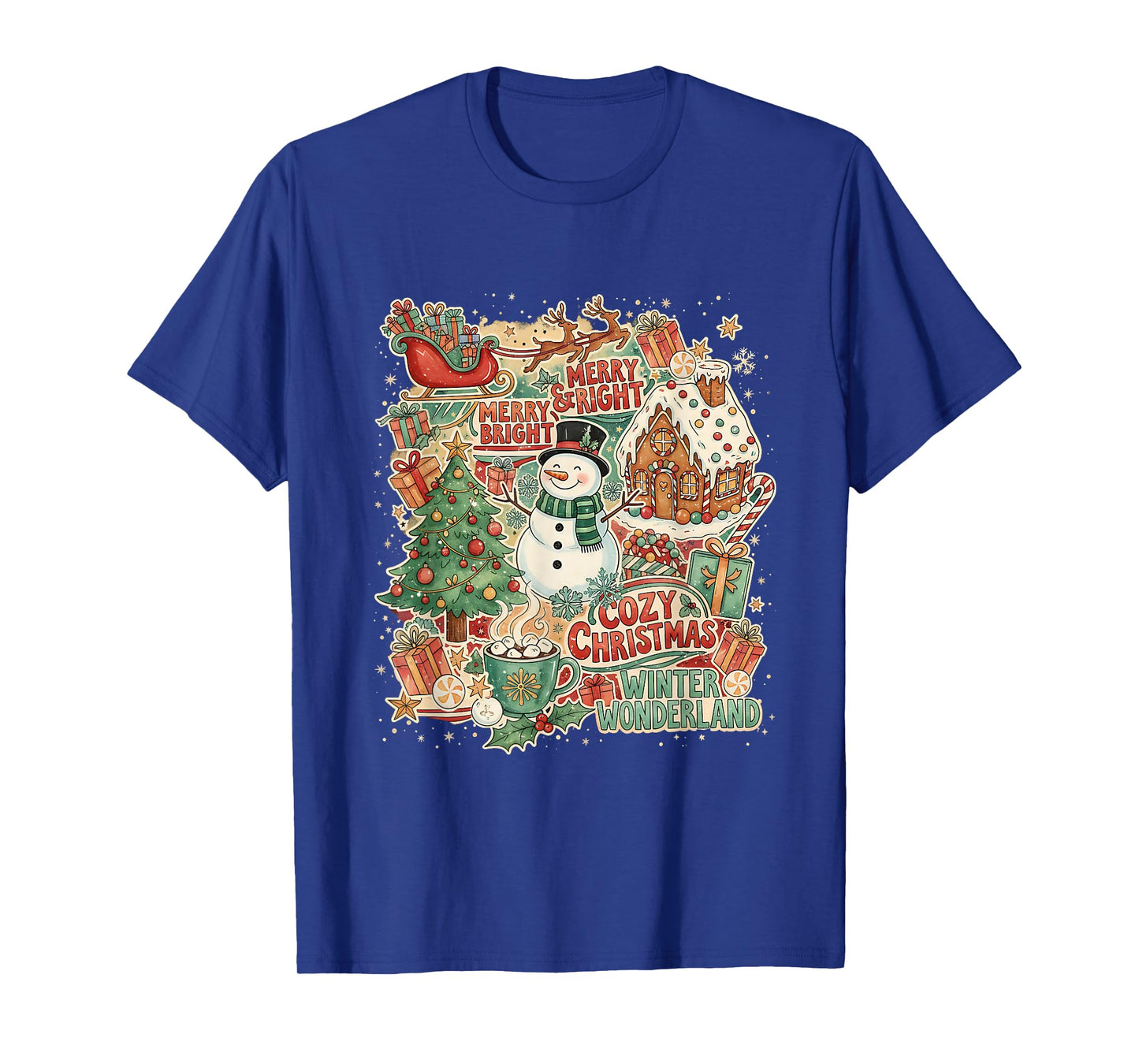 Cozy Christmas Winter Wonderland Holiday Design T-Shirt