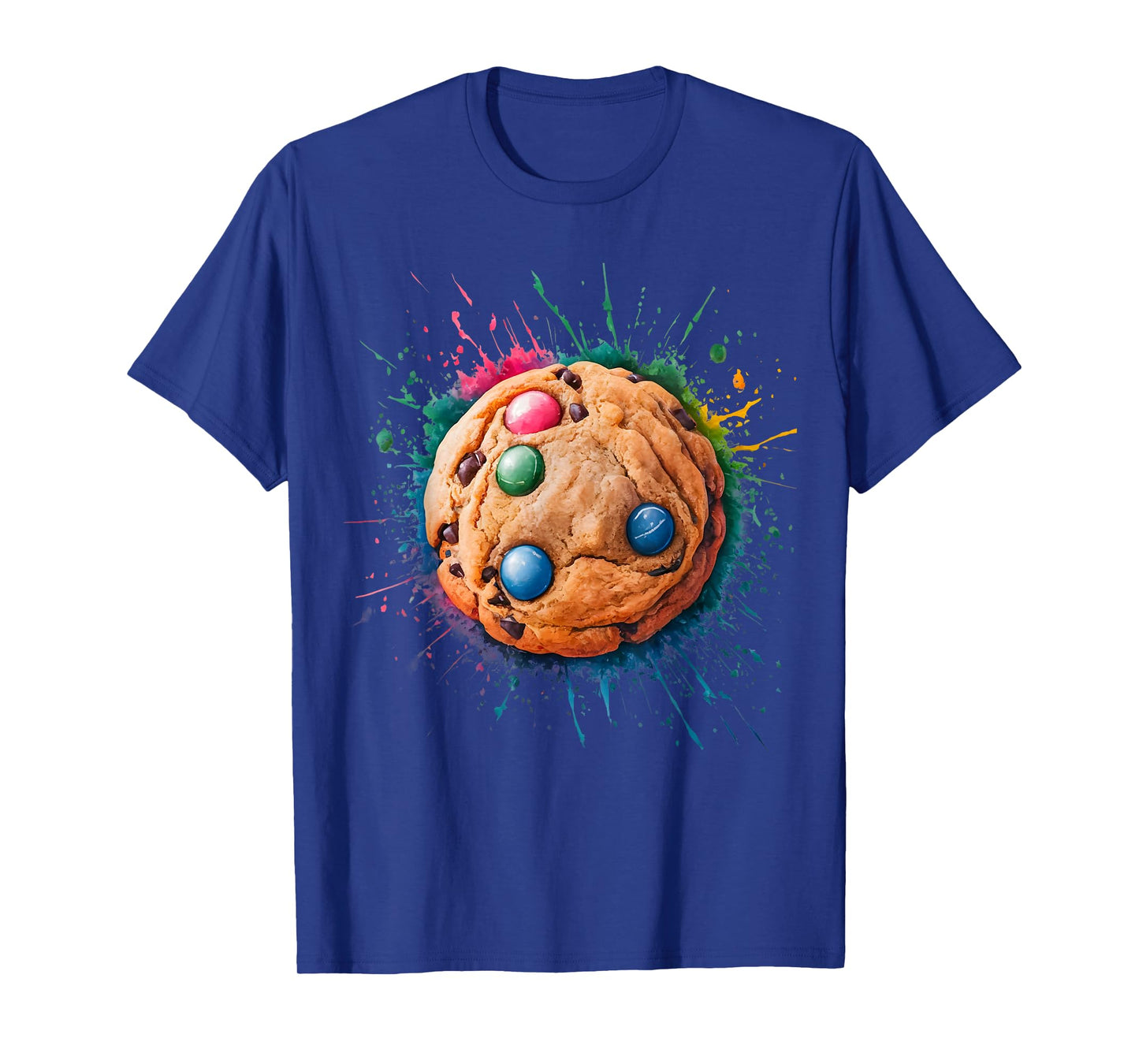 Baking Baker Men Woman Colorful Watercolor Cookie T-Shirt