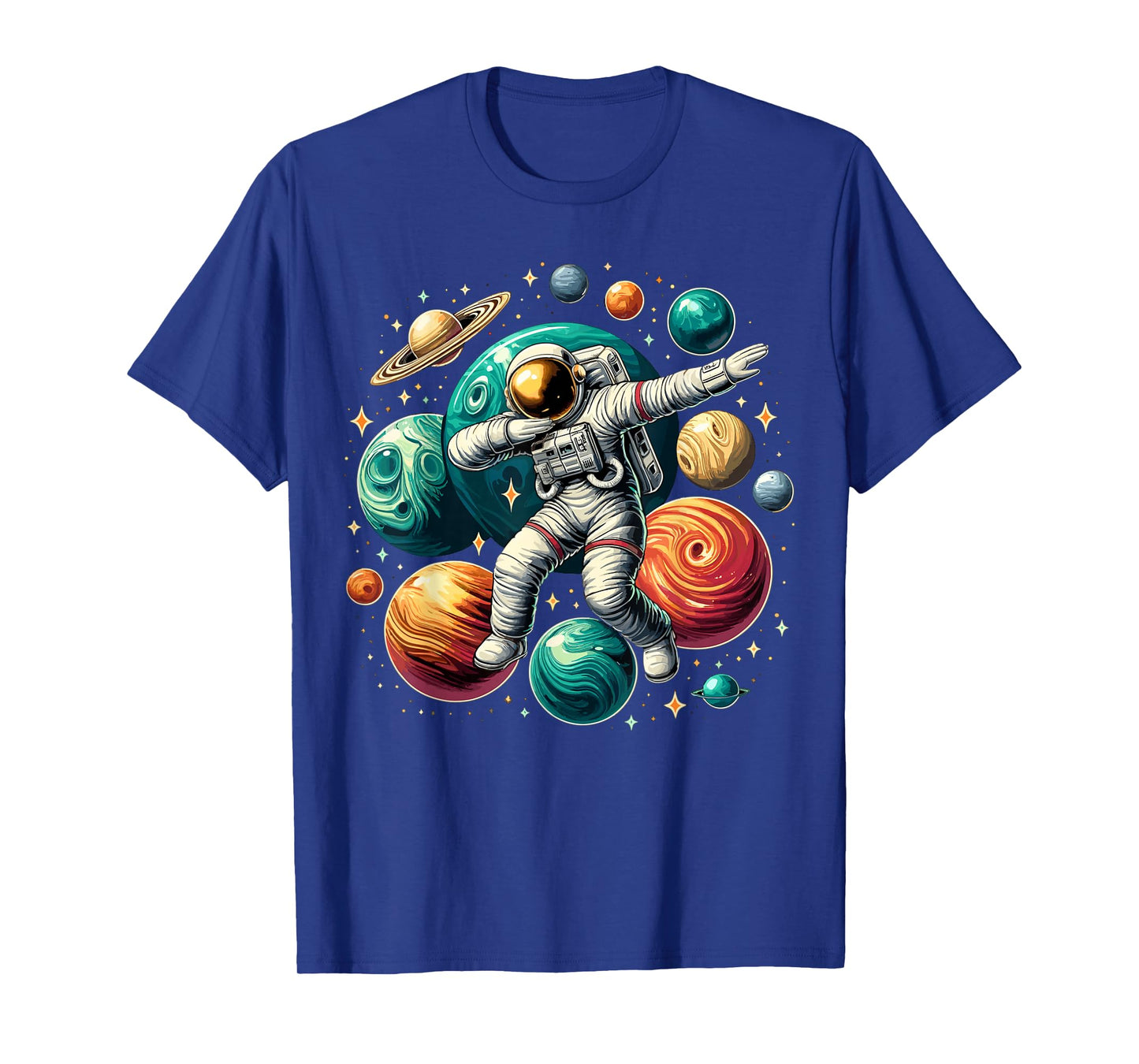Astronaut Dabbing Planets Astronaut Science Space T-Shirt