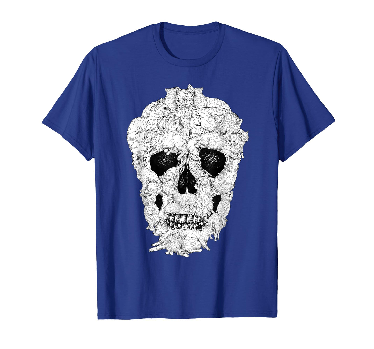Best Cat Skull For Men Women Halloween Skeleton Cat Lover T-Shirt