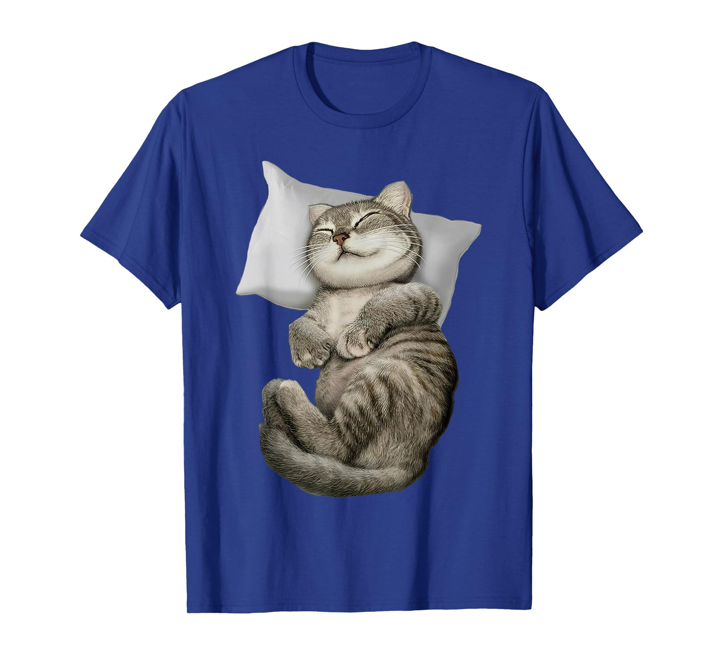 Cat Sleeping On Pillow Cute Cat Sleeping Angel T-Shirt for Men Women