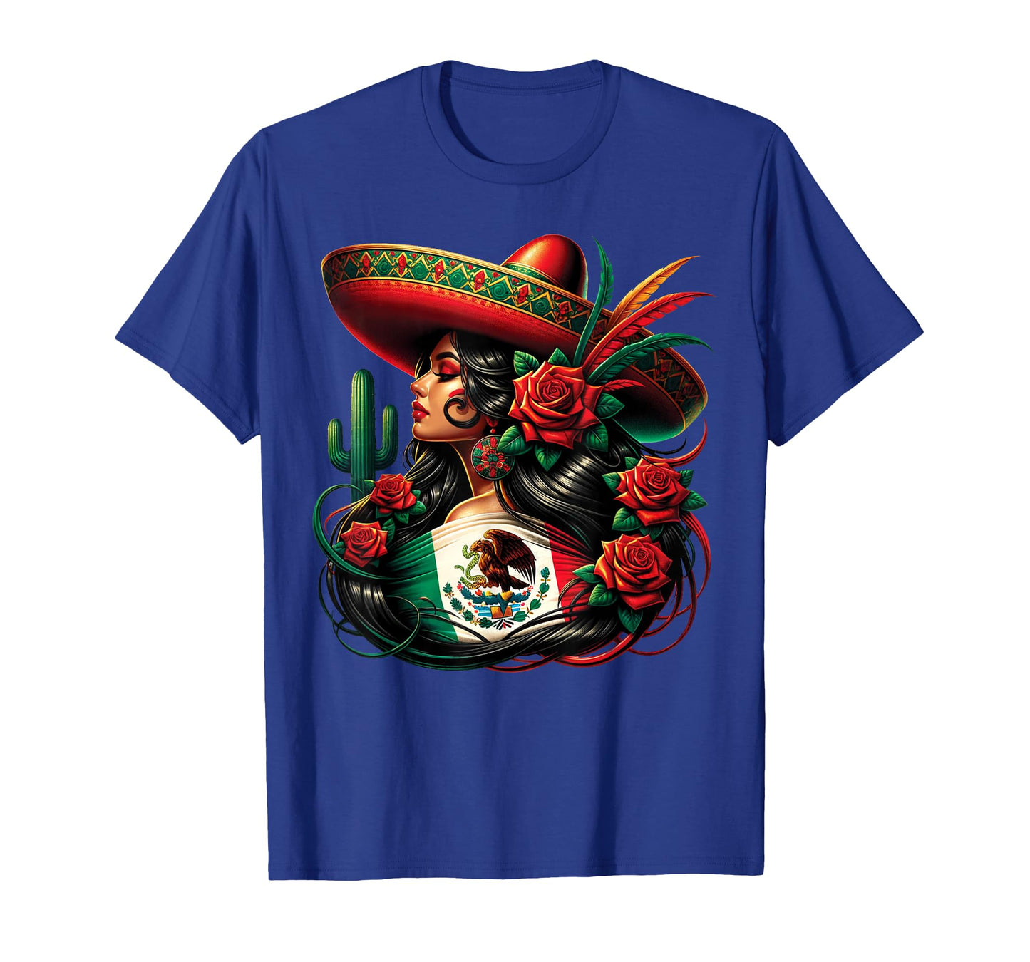 Mexico Flag Mexican Hispanic Siesta Pride Viva Mexico Women T-Shirt