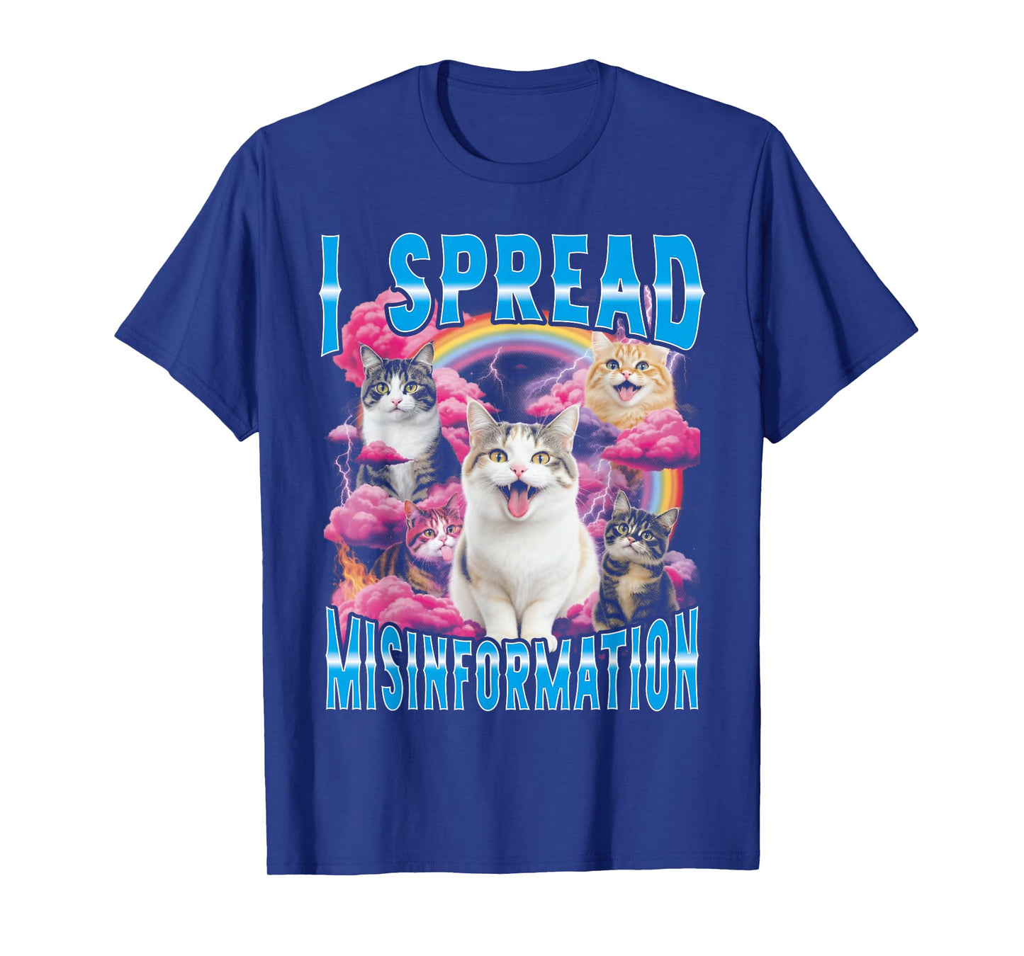 I Spread Misinformation Funny Bootleg Cat T-Shirt