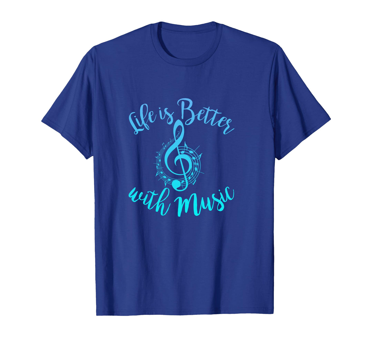 Life is Better with Music Notes Teen Girl Women Musician Long Sleeve T-Shirt