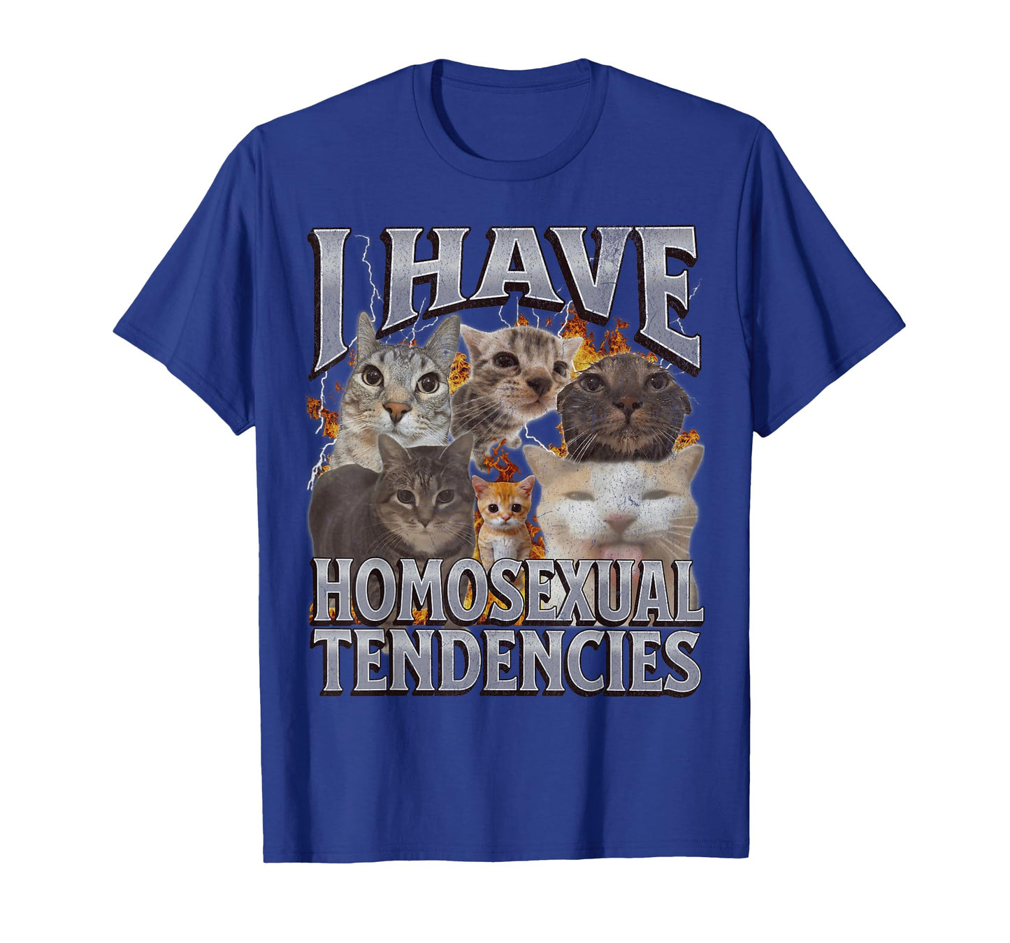 I Have Homosexual Tendencies Funny Cat Meme Bootleg Graphic Men Women T-Shirt