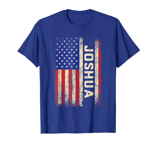 Joshua First Name Shirt Joshua Name American Flag Women Kids Men T-Shirt