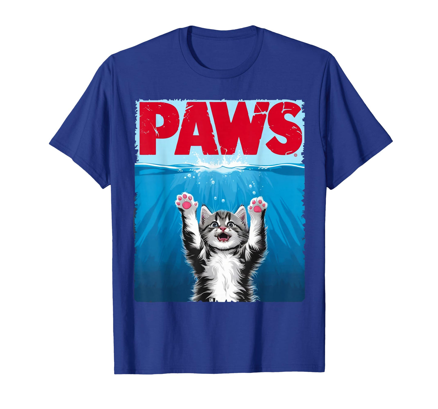 Paws Cat Cute Funny Cat Lover Parody T-Shirt