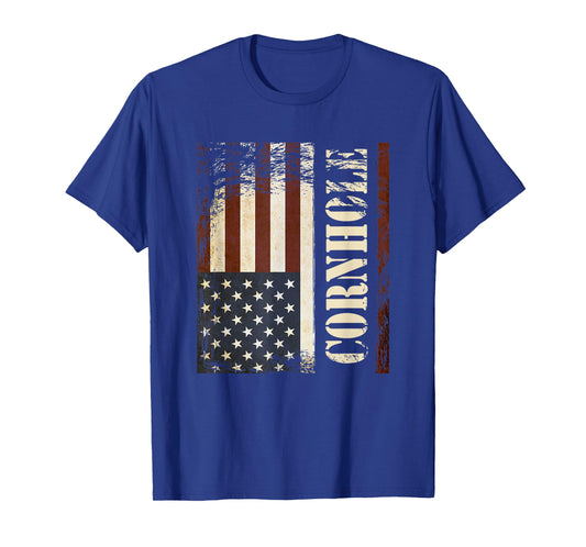 Cornhole USA Flag Design T-Shirt
