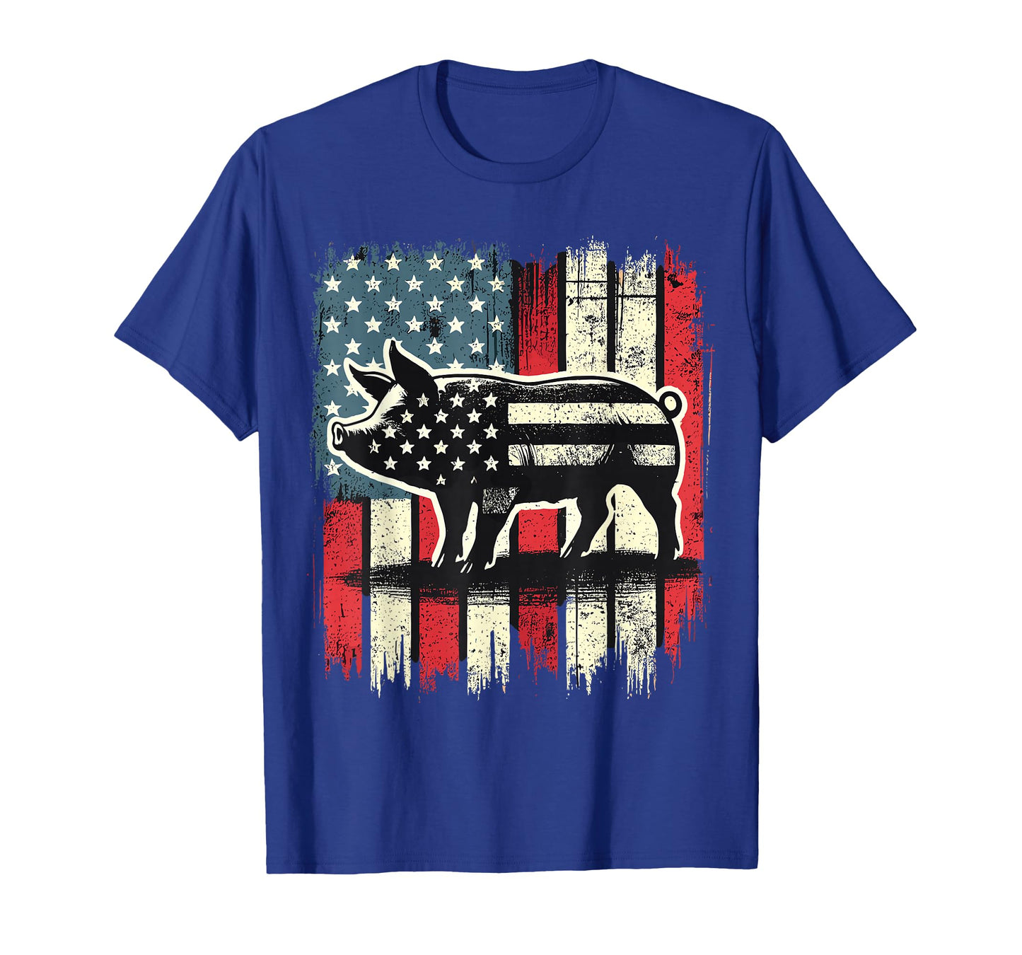 American Flag Pig Lover 4th of July T-Shirt