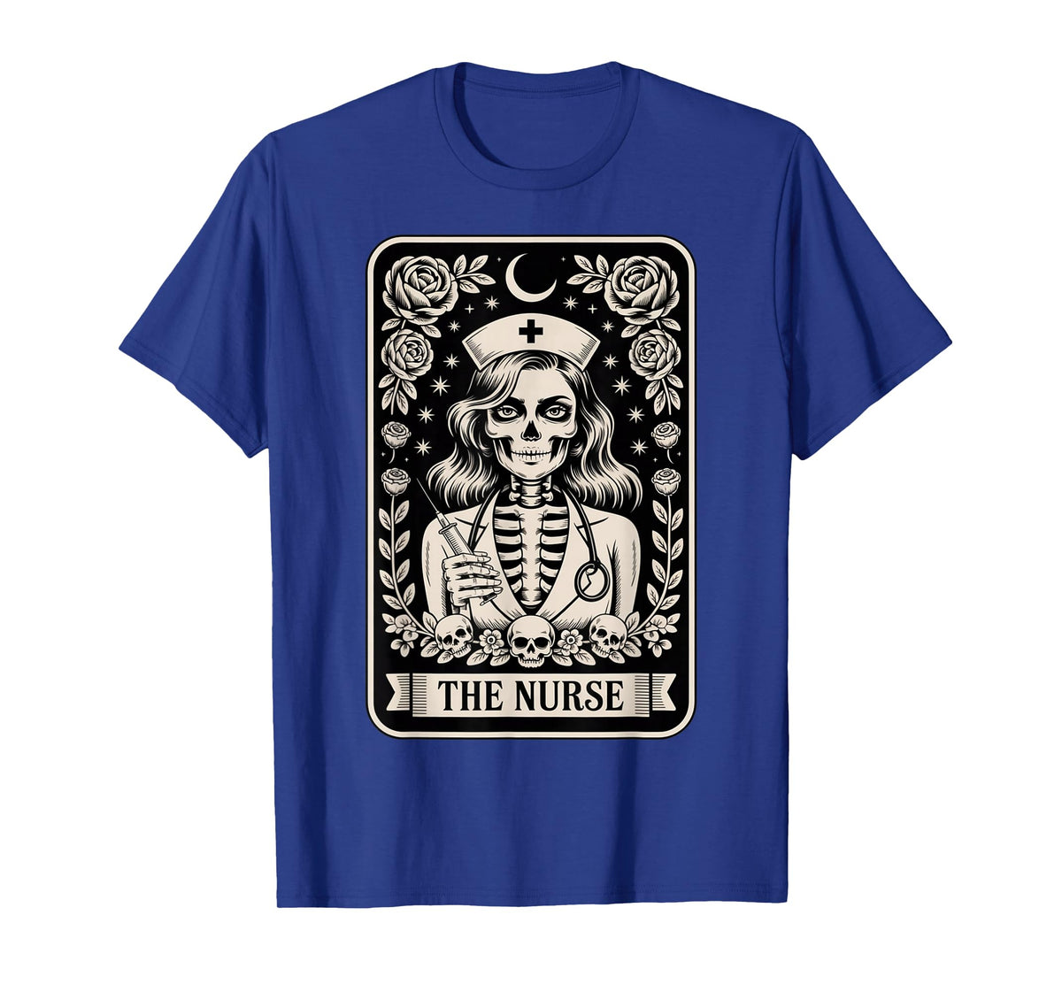 The Nurse Skeleton Tarot Card Funny Nursing Nurse RN LPN NP T-Shirt