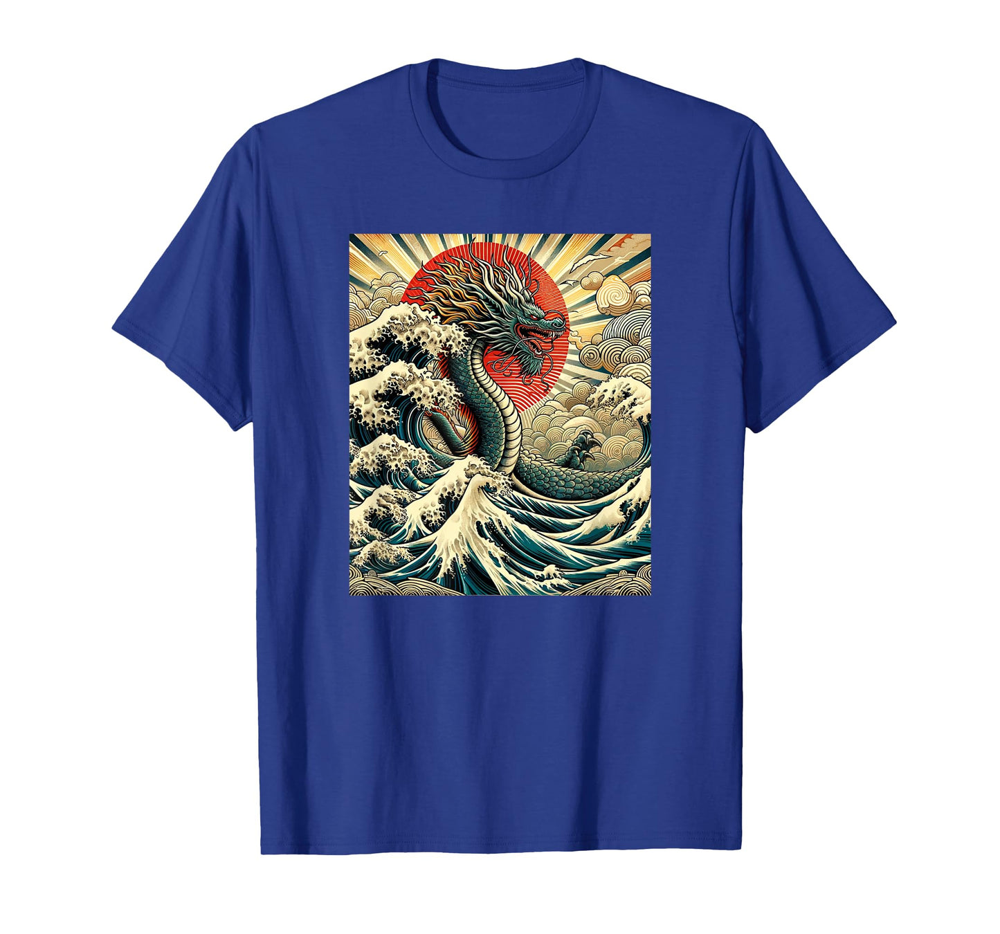2024 Year of the Dragon with The Great Wave off Kanagawa T-Shirt