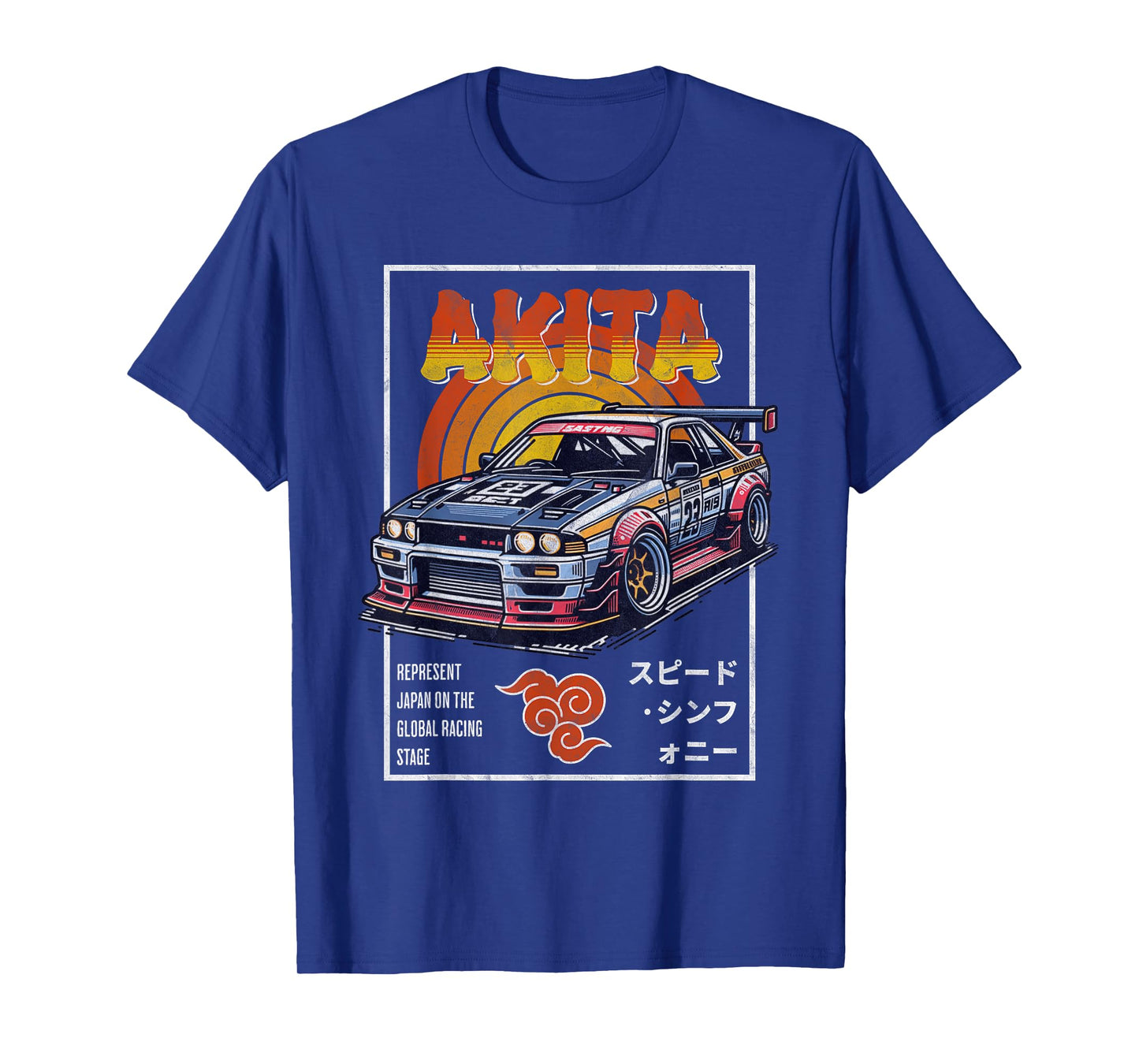 Cool Retro Vintage Japanese JDM Tokyo Japan Drift Race Car T-Shirt