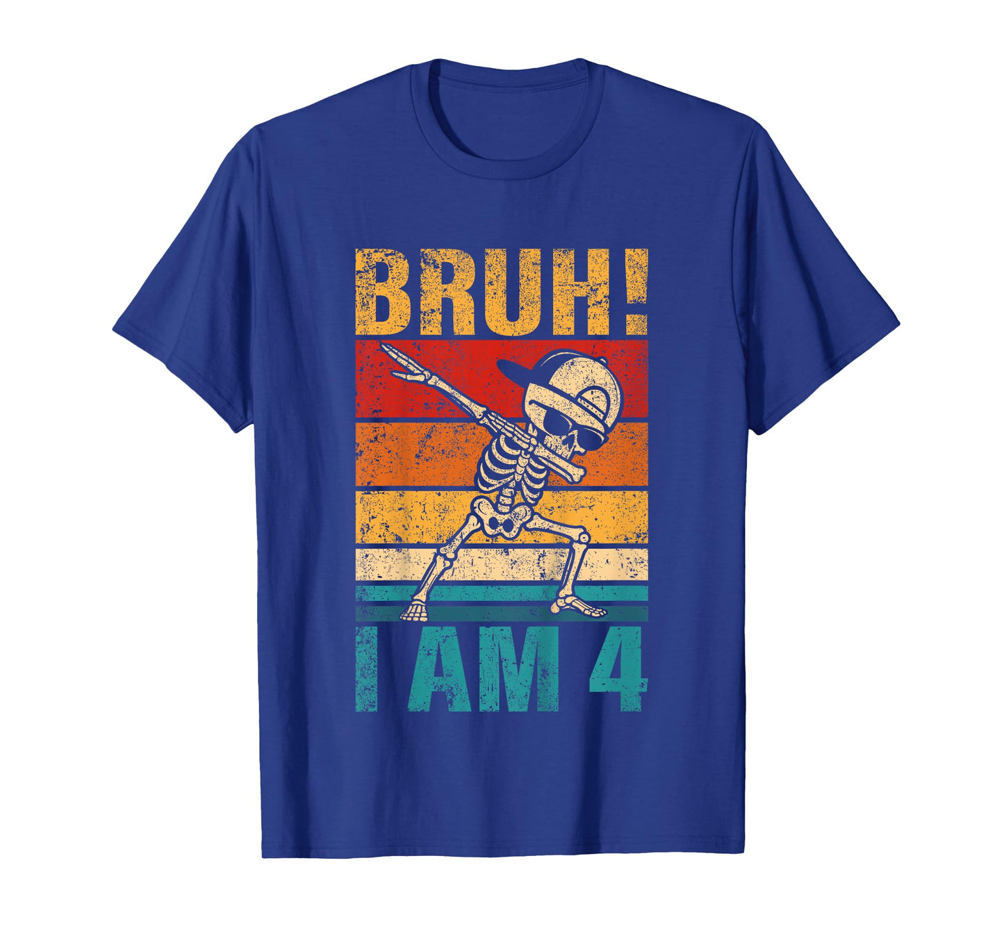 4 Year Old Birthday Dabbing Boy Bruh It's My 4th Birthday T-Shirt