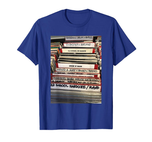 Vinyl DnB Drum N Bass Liquid Junglist Rave Dubstep Grime T-Shirt
