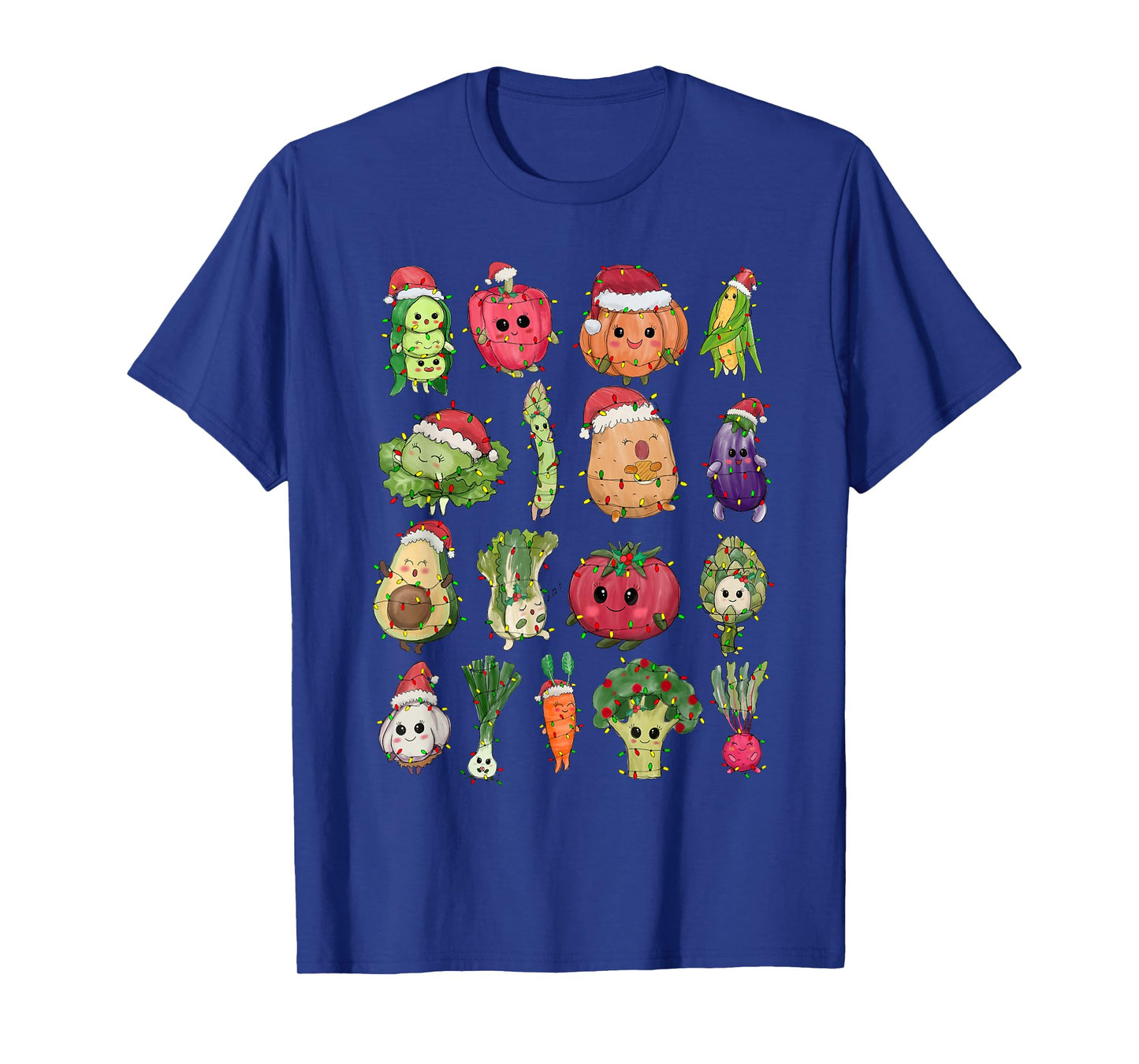 Christmas Lunch Lady Vegetable Food Christmas Tree Funny Xmas Vegan T-Shirt - Women's Black Small Fitted Short Sleeve T-Shirt