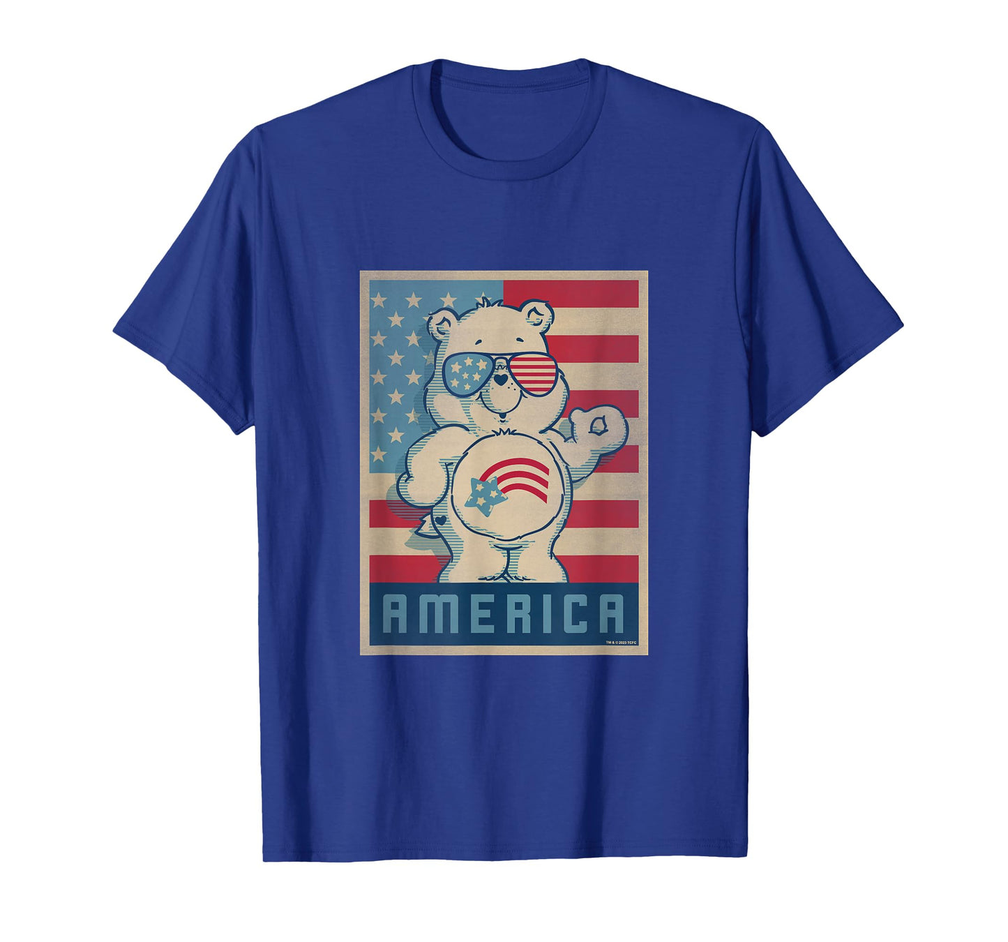 Care Bears 4th of July America Cares Vintage Flag Poster T-Shirt