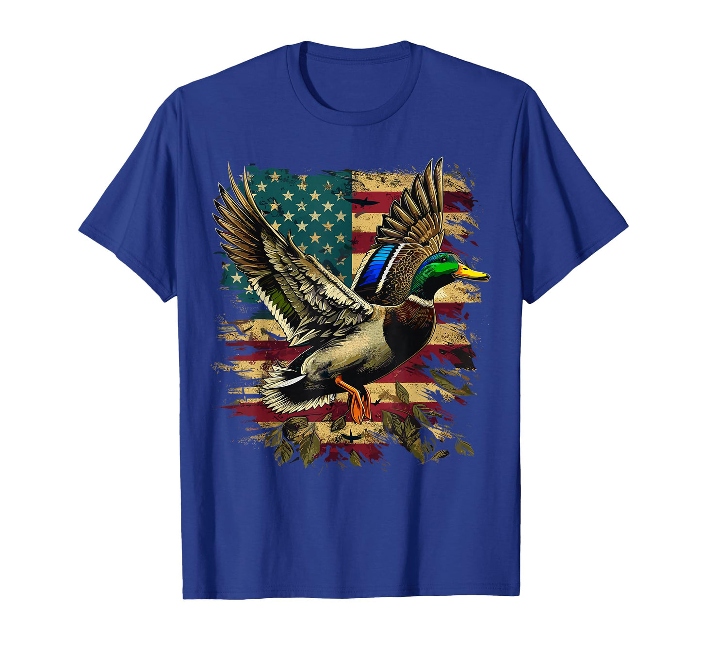 Duck Hunter American Flag Waterfowl Hunting T-Shirt