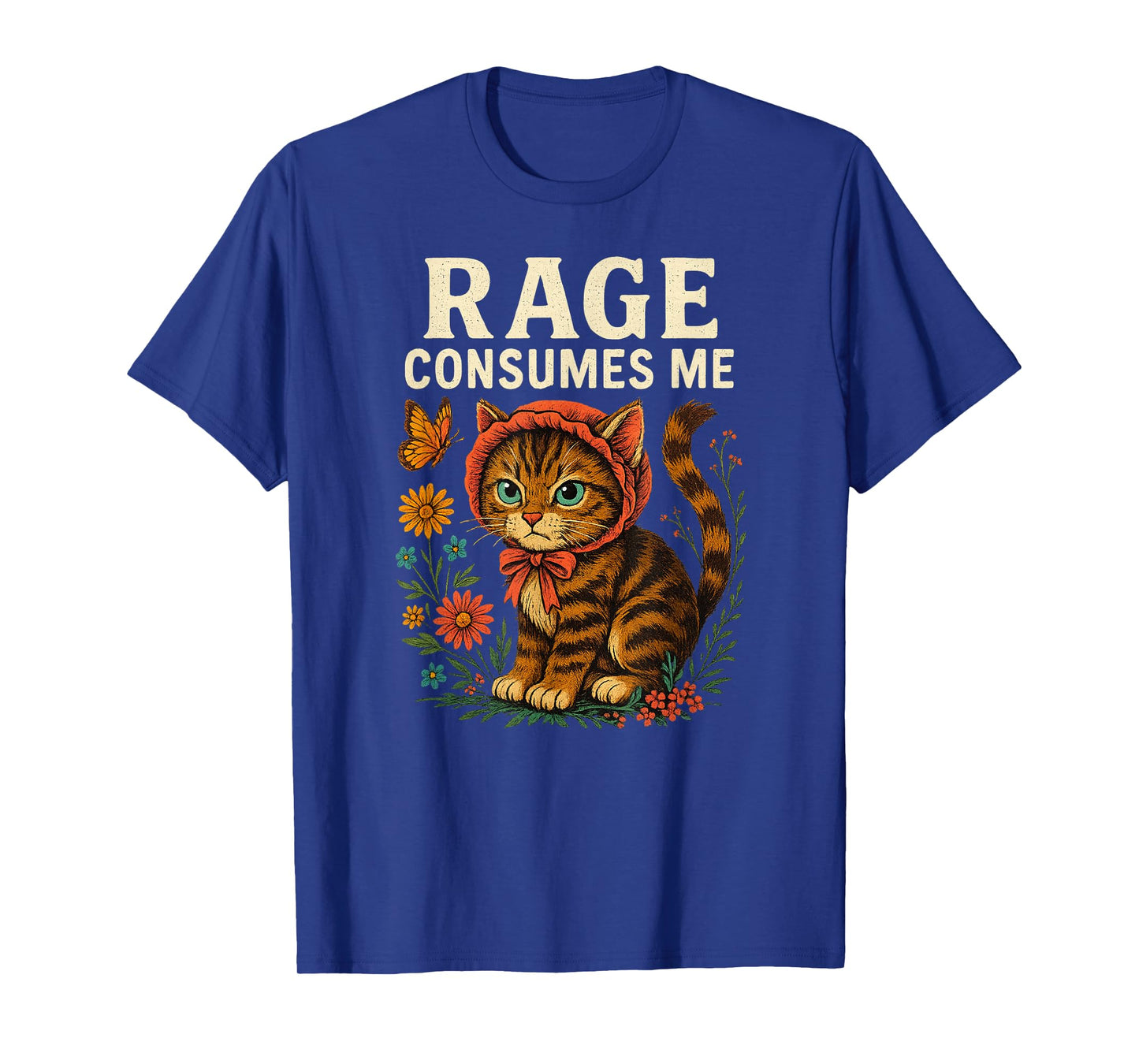 Rage Consumes Me Funny Cat Meme T-Shirt