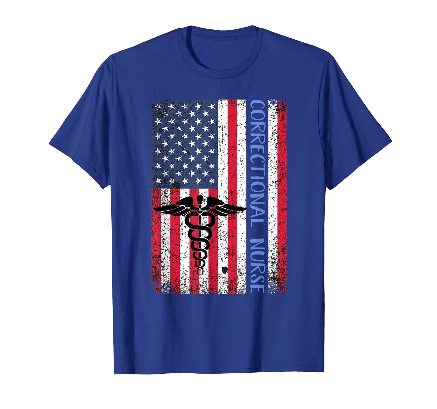 Correctional Nurse Gift Nursing Shirt American Flag July 4 T-Shirt