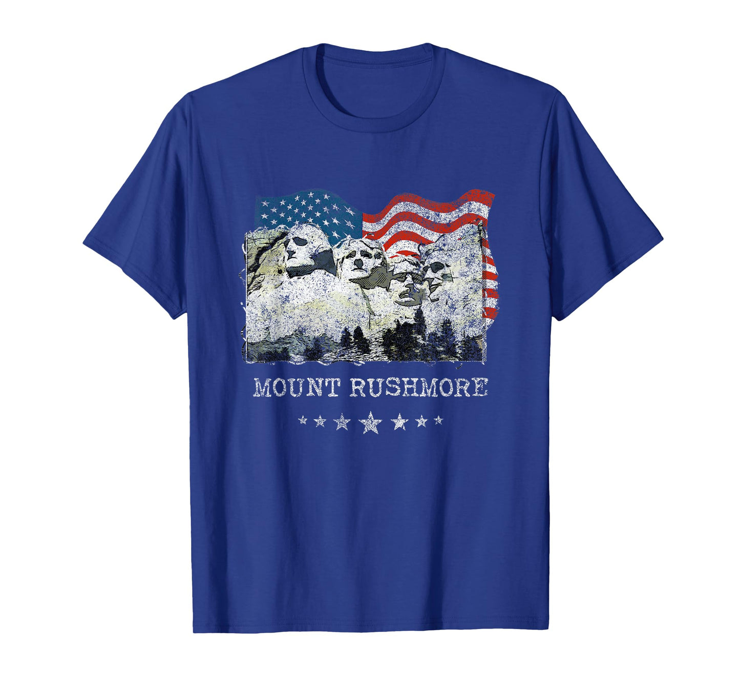 Mount Rushmore Flag Souvenirs T-Shirt Gift Tee T-Shirt