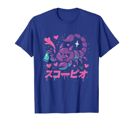 Kawaii Scorpio Graffiti Art | Zodiac Street Design T-Shirt