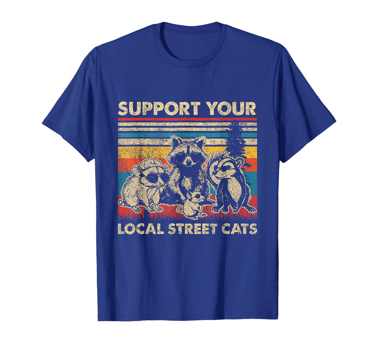 Support Local Street Cats Opossum Raccoon T-Shirt