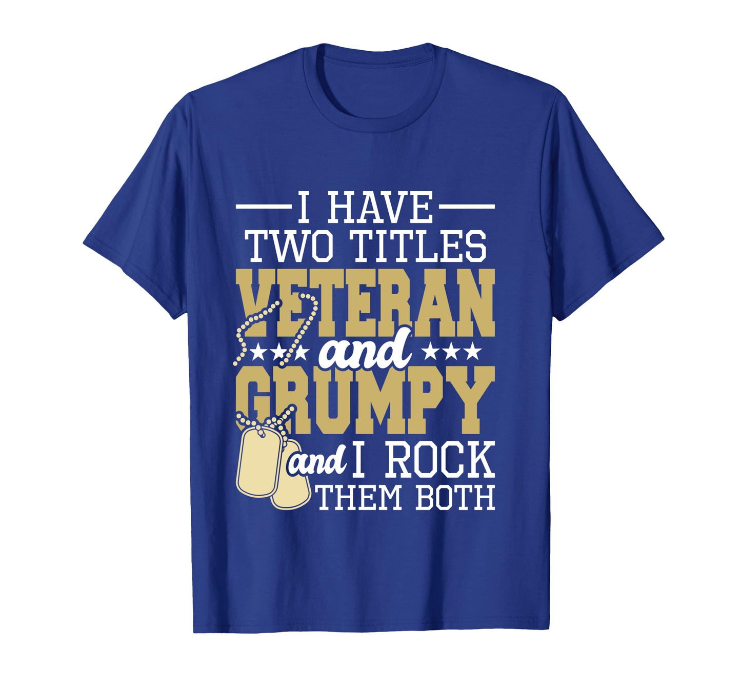 Two Titles Veteran And Grumpy - Patriotic US Veteran Long Sleeve T-Shirt