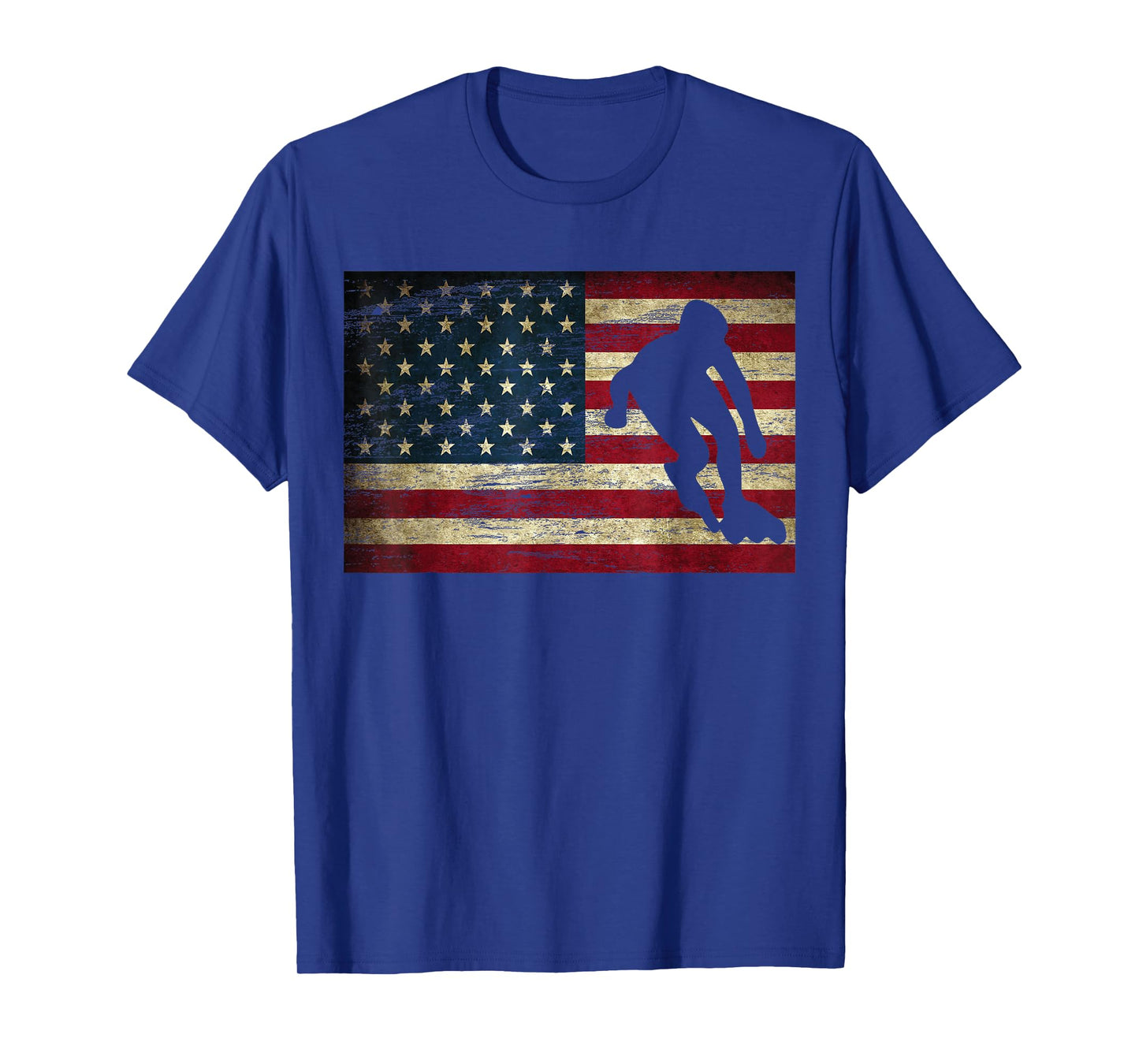 Inline Speed Skating American Flag Roller Blading T-Shirt T-Shirt